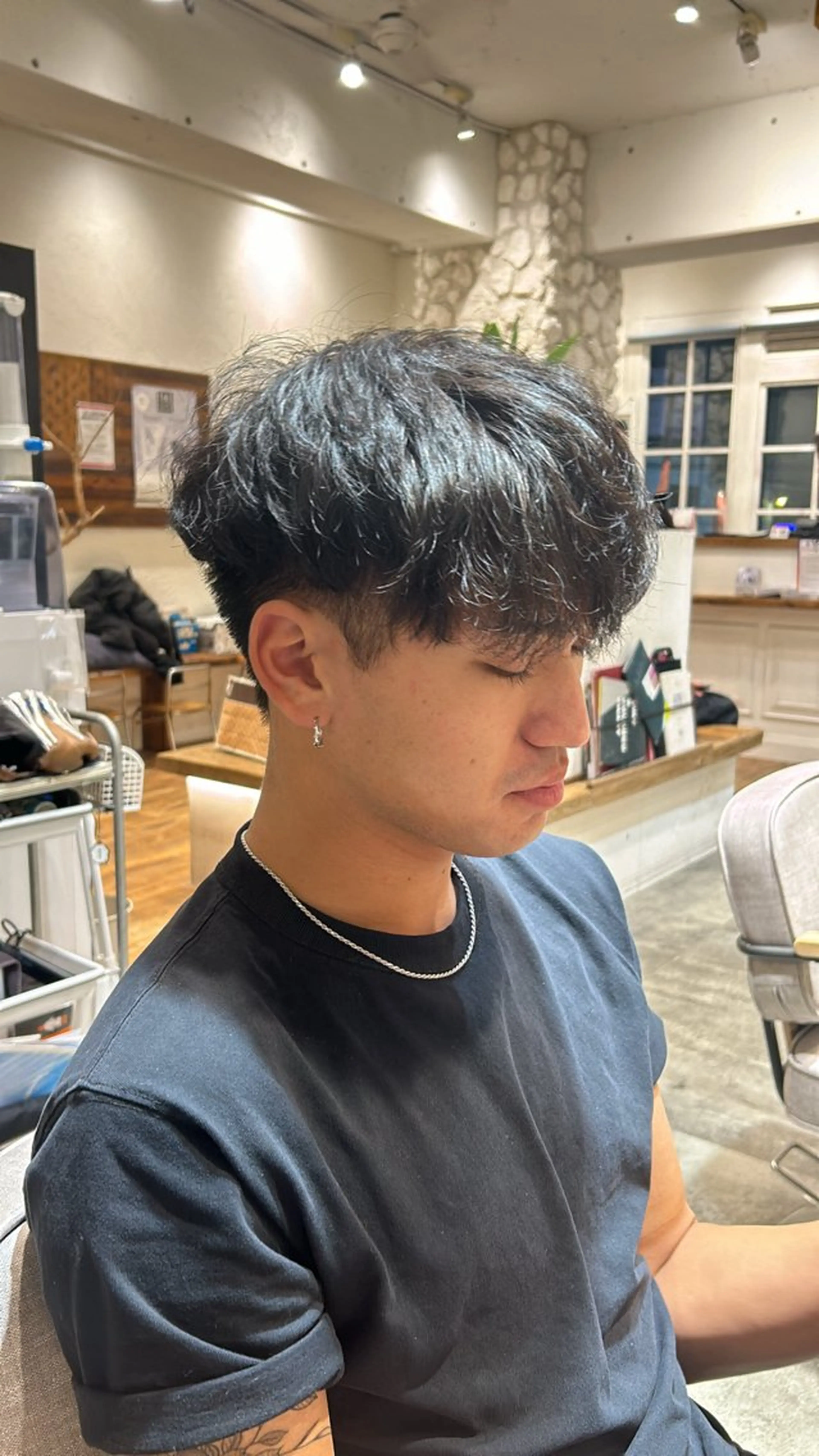 メンズ カット パーマ 三浦 翔太のヘアスタイル