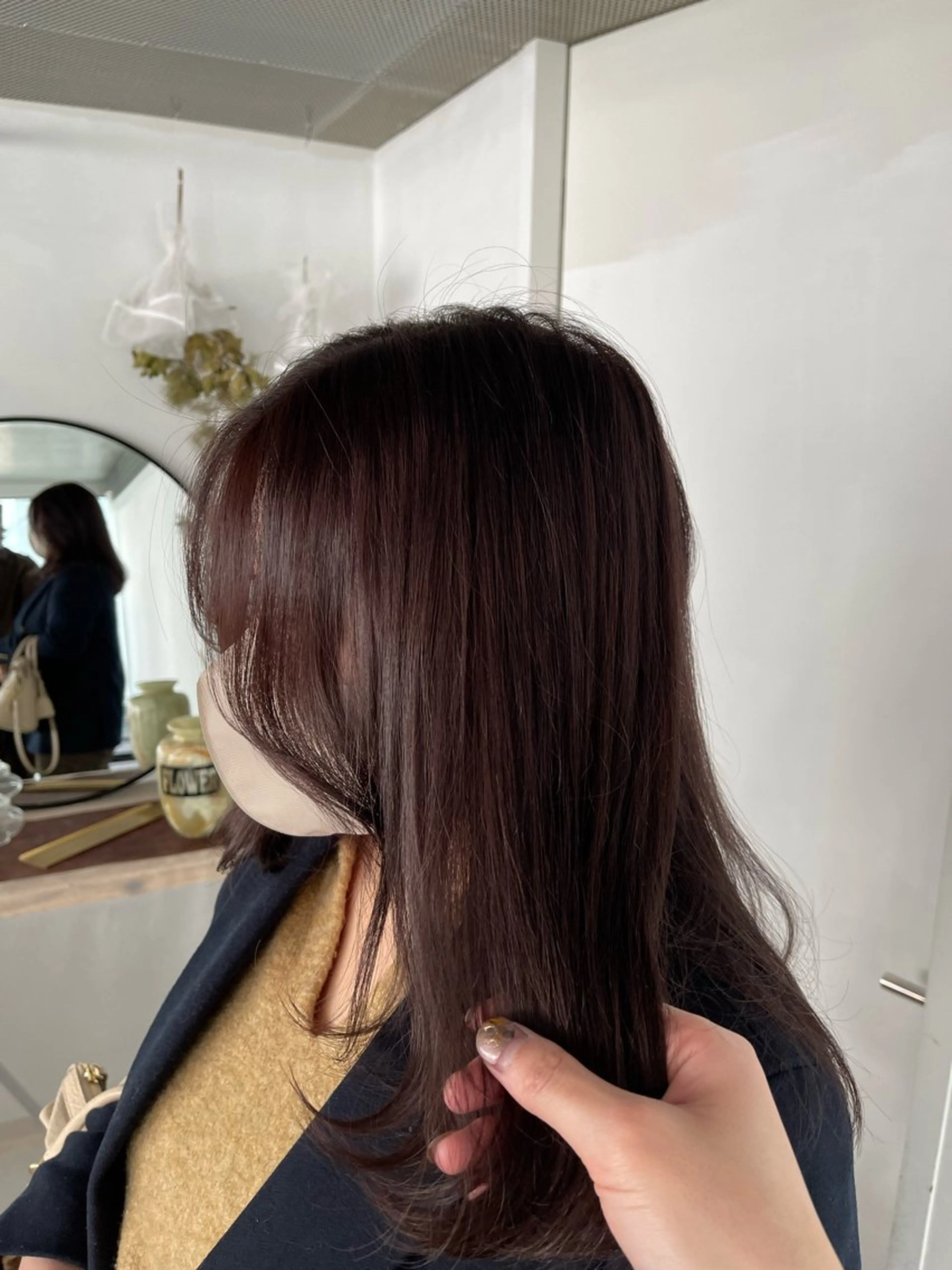 カラー ブラウンカラー 透明感カラー ココアブラウン ラベンダーカラー ヘアカラー レイヤー/ボブ /河内温太のヘアスタイル
