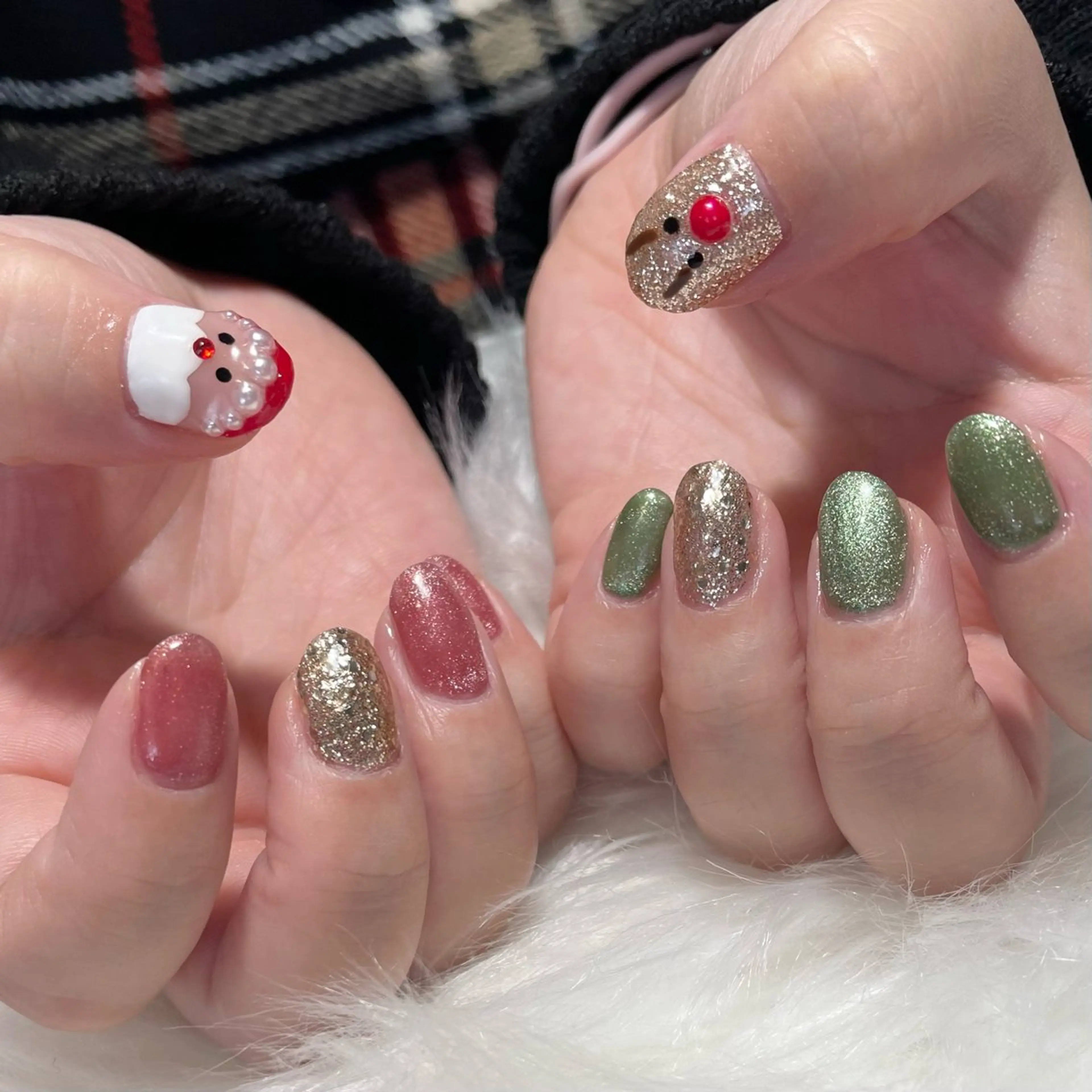 ネイル 冬ネイル クリスマス neige Kouzukiのネイルデザイン