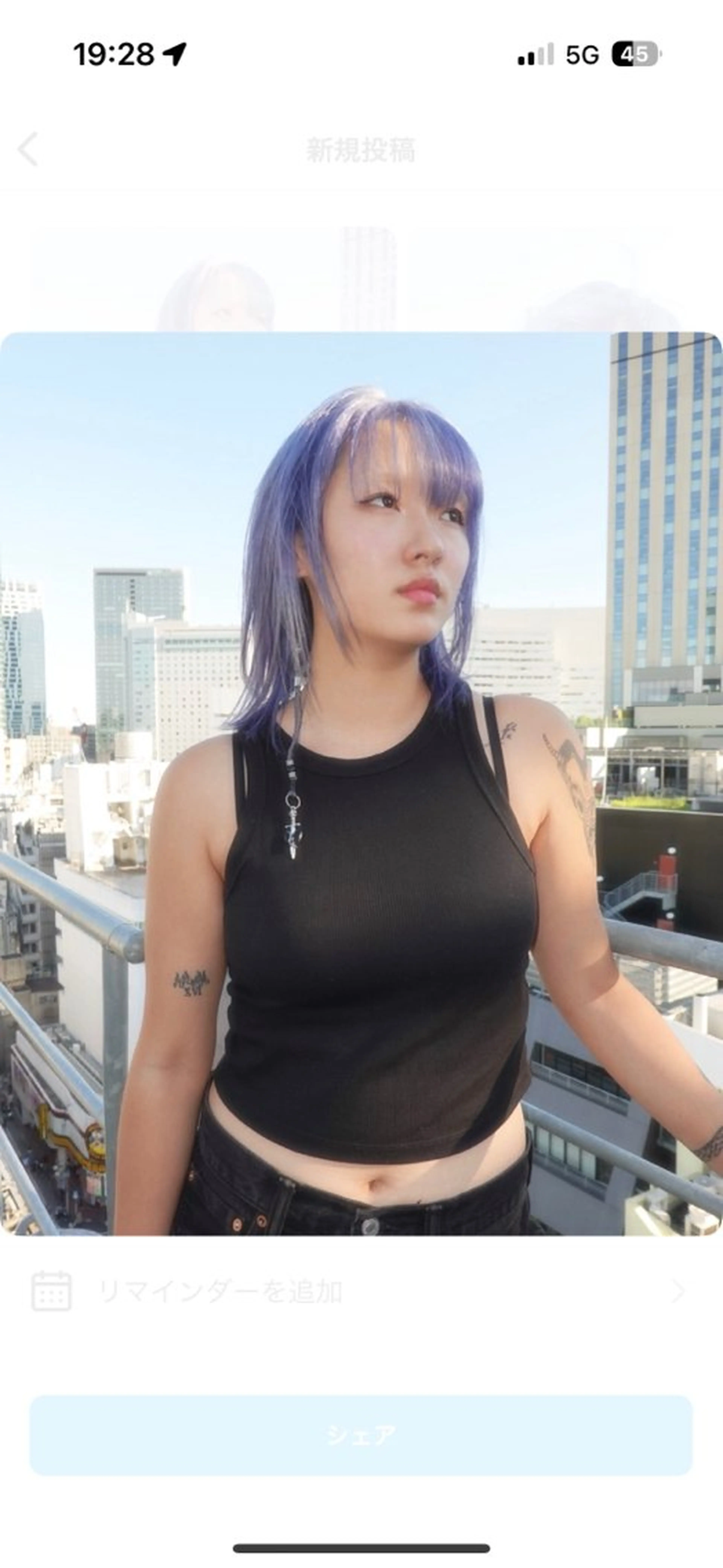 ミディアム カラー ヘアアレンジ カット ヘアカラー エクステ ヘアセット bloc japon所属・ﾌﾞﾚｲｽﾞ˚✧₊⁎ ﾚｲﾔｰToriのヘアスタイル