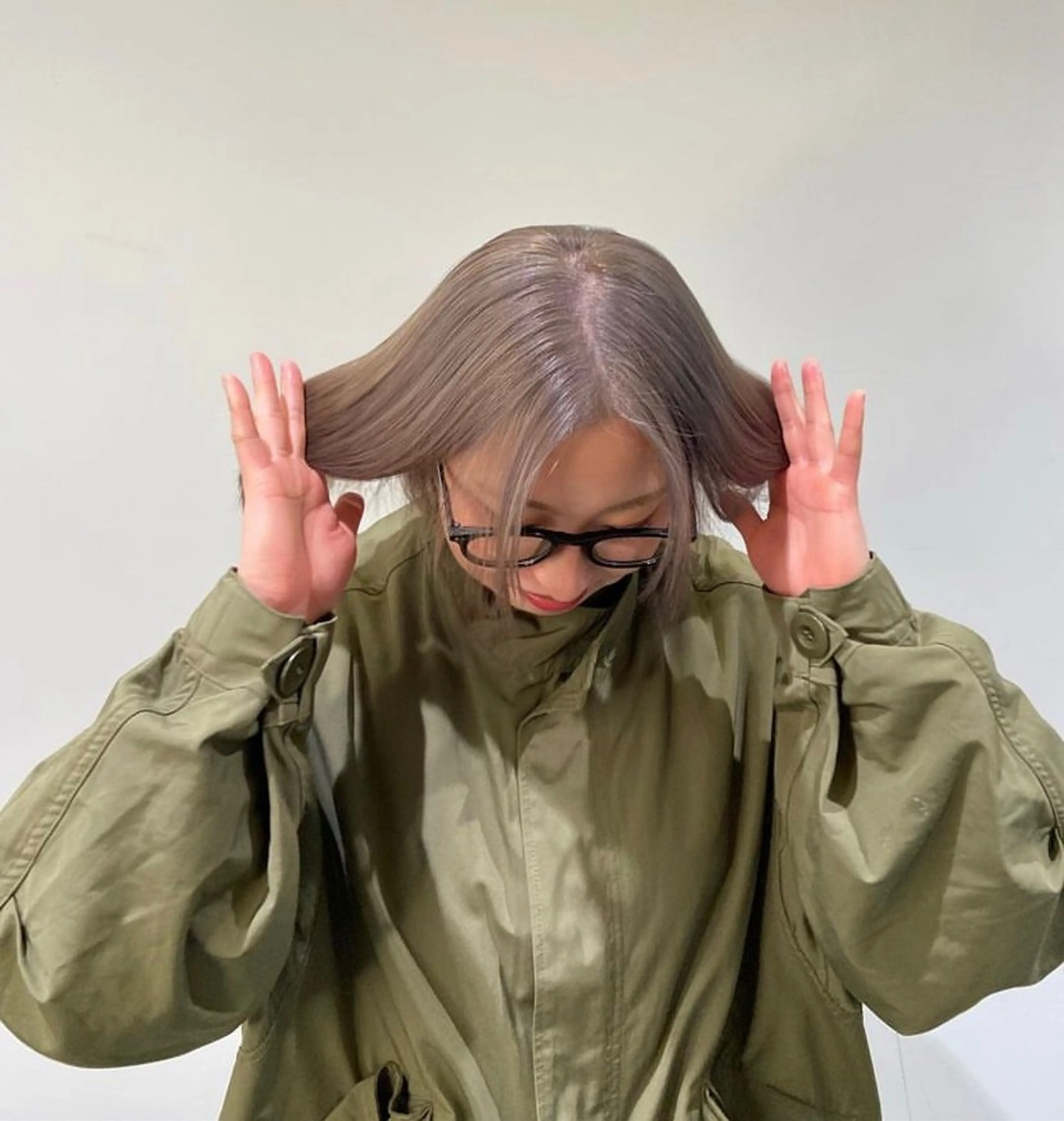 ミディアム ヘアカラー gattaca nikeのヘアスタイル