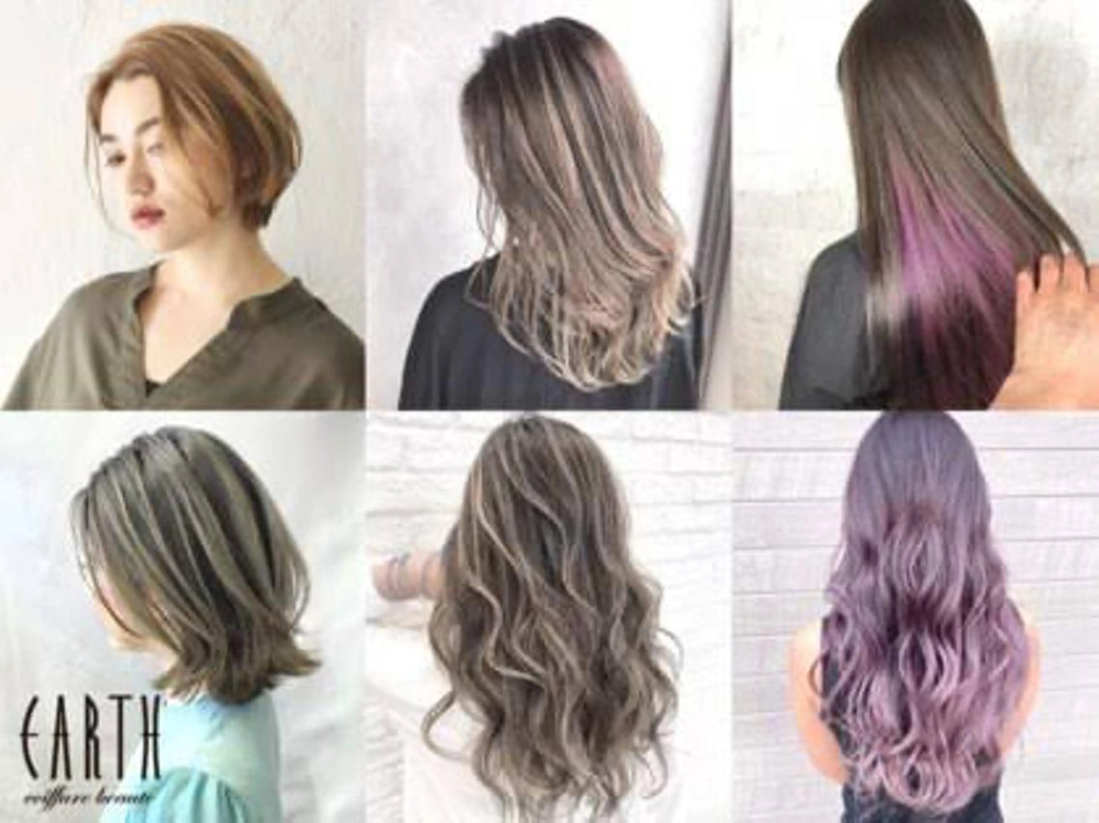 カラー ミストバング ベージュカラー ブロンド ブルーカラー  フェイスフレーミング 川﨑 蓮二のヘアスタイル