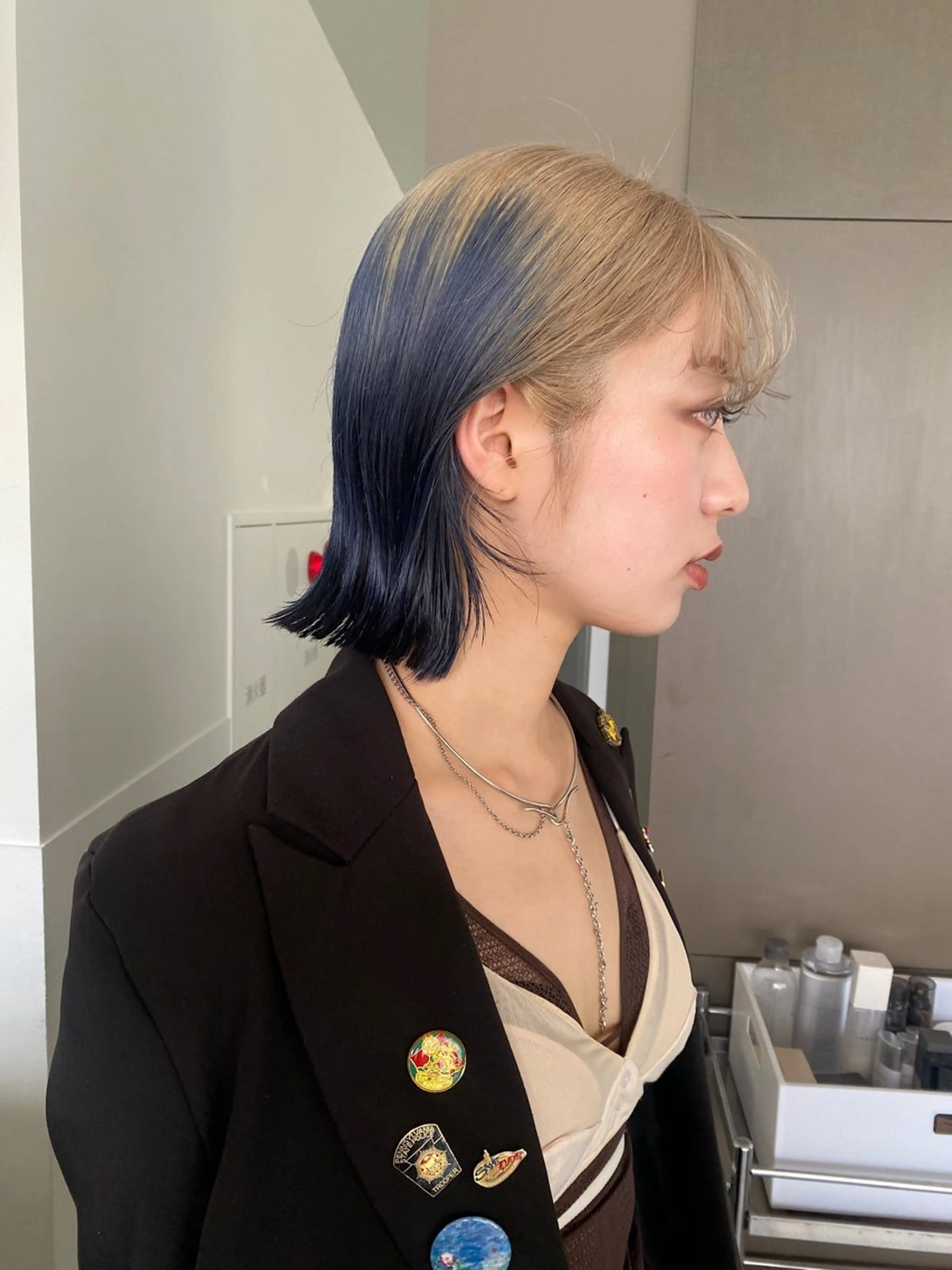 ミディアム カラー ハイトーンカラー ヘアカラー ハイトーン大得意 ×レイヤー🕊aiのヘアスタイル