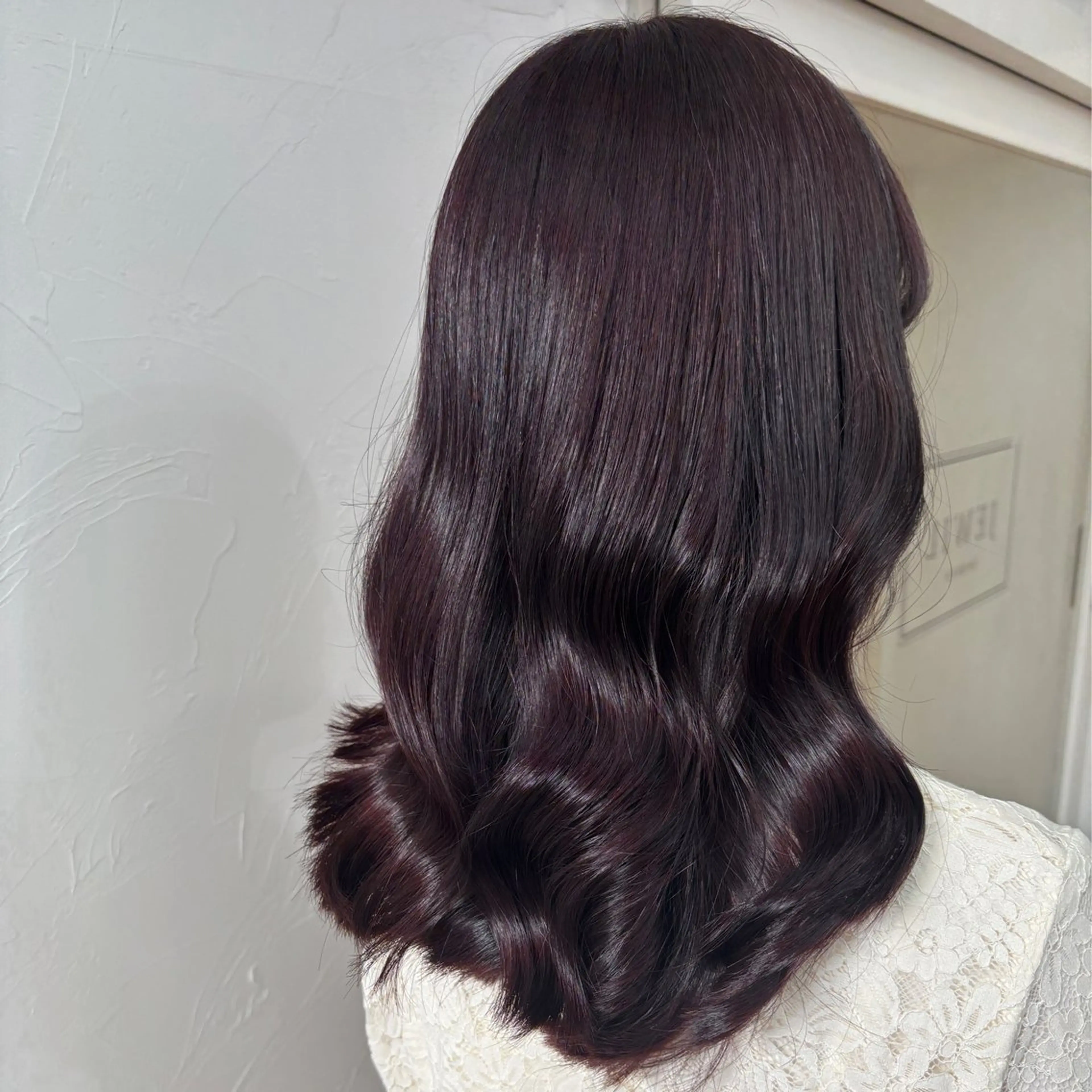 セミロング カラー ヘアカラー ラベンダーカラー ♡Wakana♡のヘアスタイル