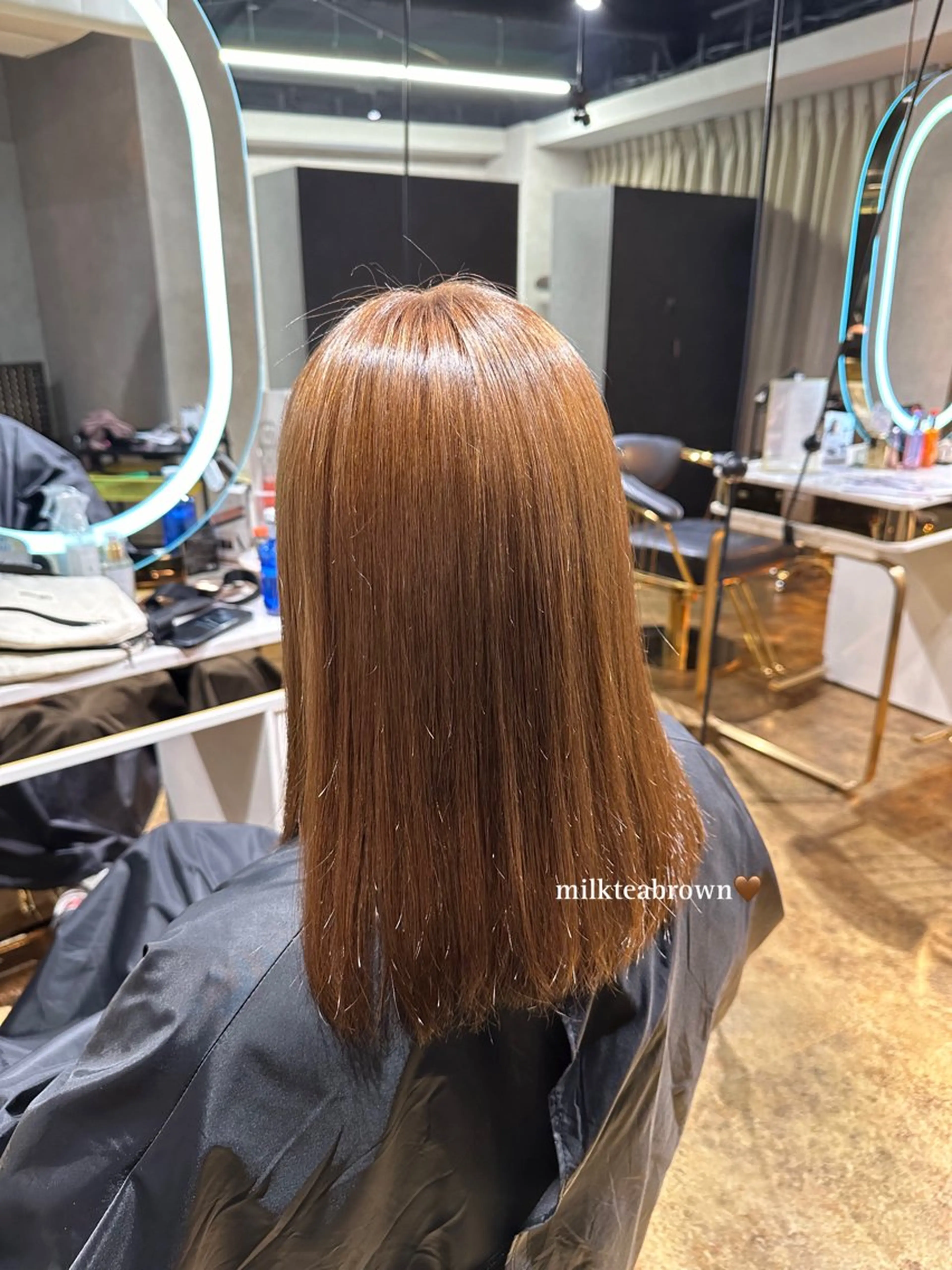 カラー ブリーチ ブラウンカラー ブリーチなしカラー 🩶カラーエクステ 🩶mai໒꒱のヘアスタイル