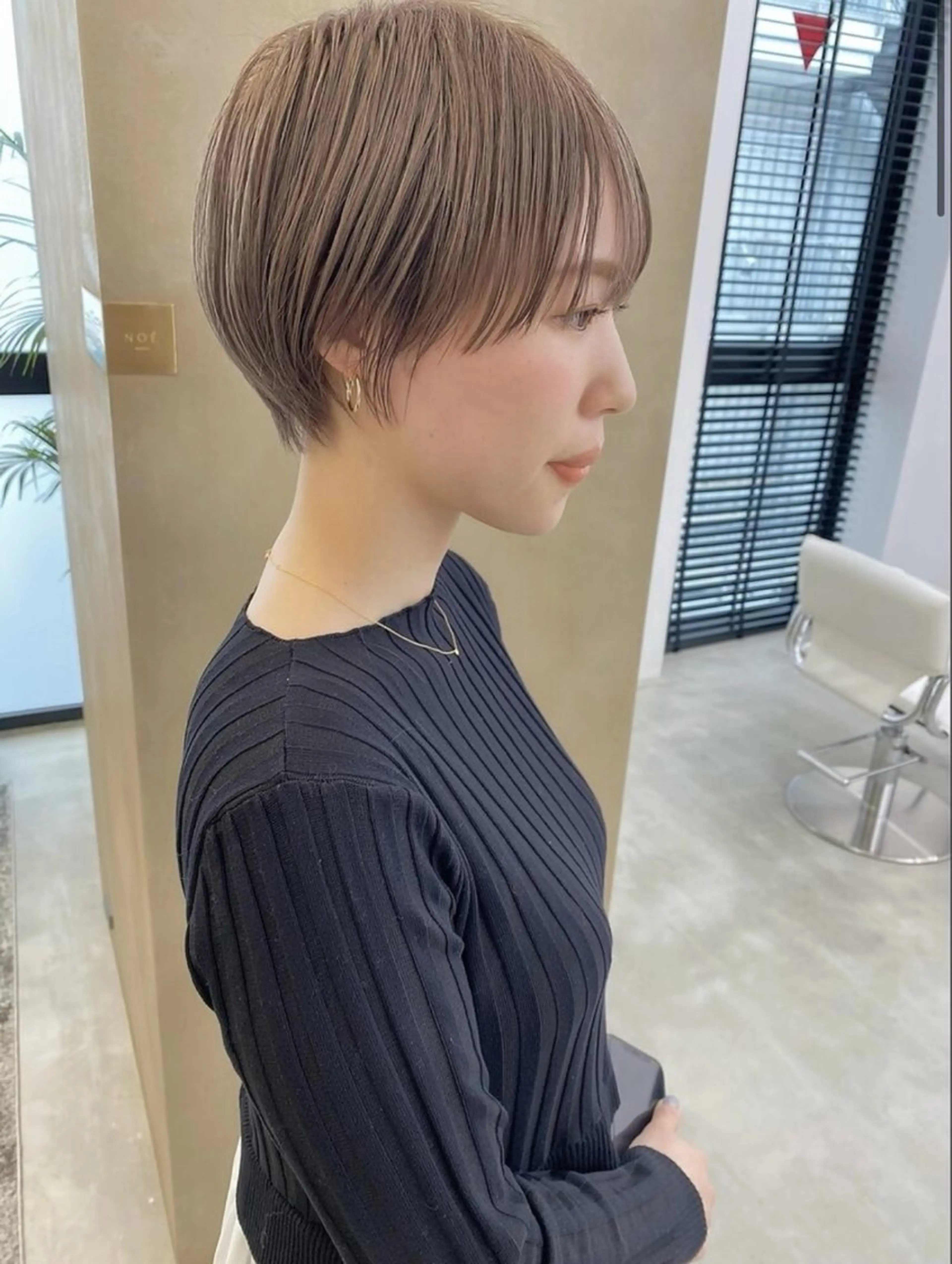 ショート カット ヘアカラー トリートメント noe tton所属・あゆな/名古屋/ ボブ/透明感カラーのヘアスタイル