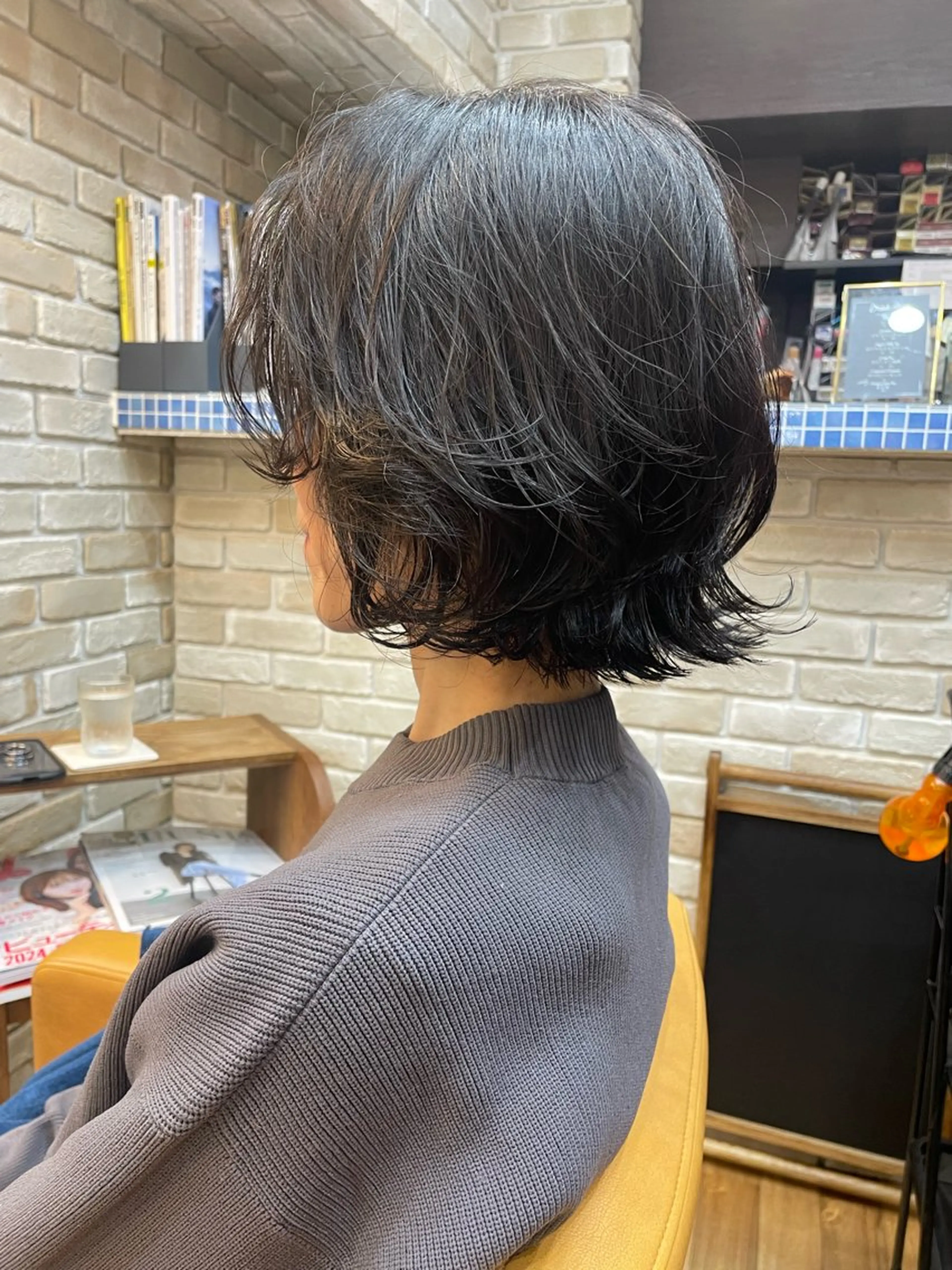ショート パーマ ボブ eyesburg W/est所属・ショートボブ 村上のヘアスタイル