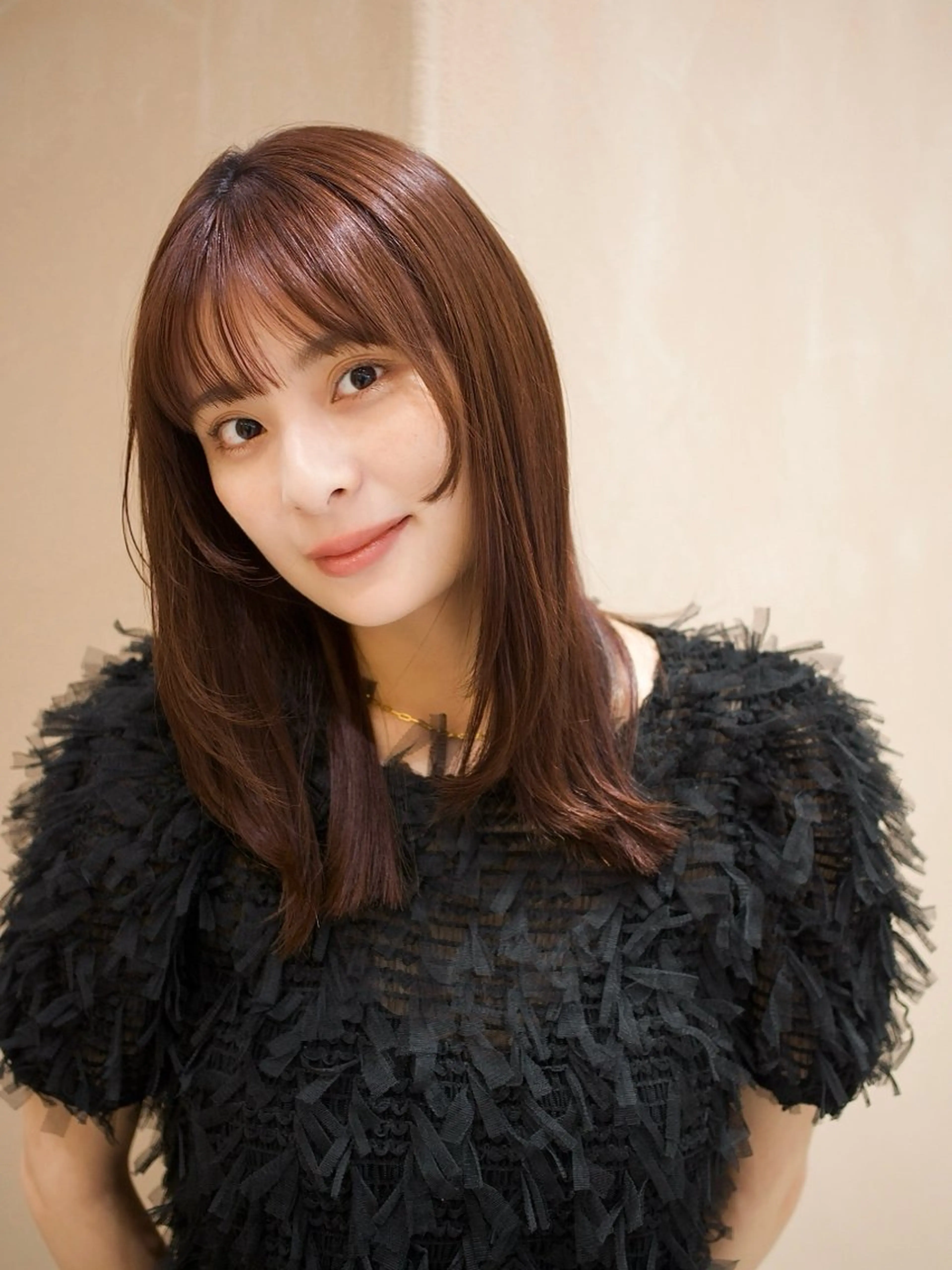 セミロング カラー 💖🌷越後 遥🌷💖のヘアスタイル