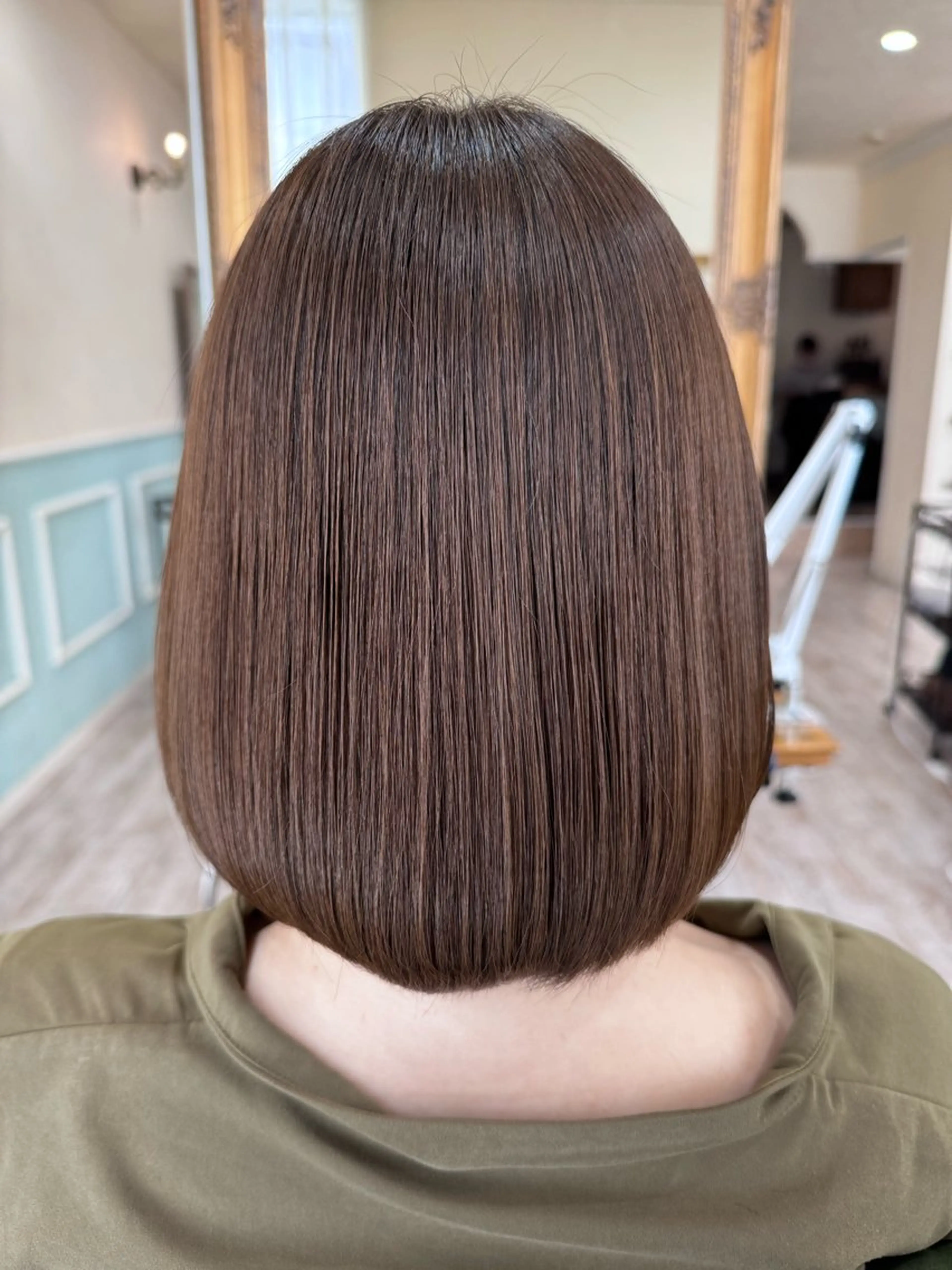 ミディアム カラー ベージュカラー ボブ 髪質改善 カット ヘアカラー トリートメント noble店長 松本　拓也▶◀*.のヘアスタイル