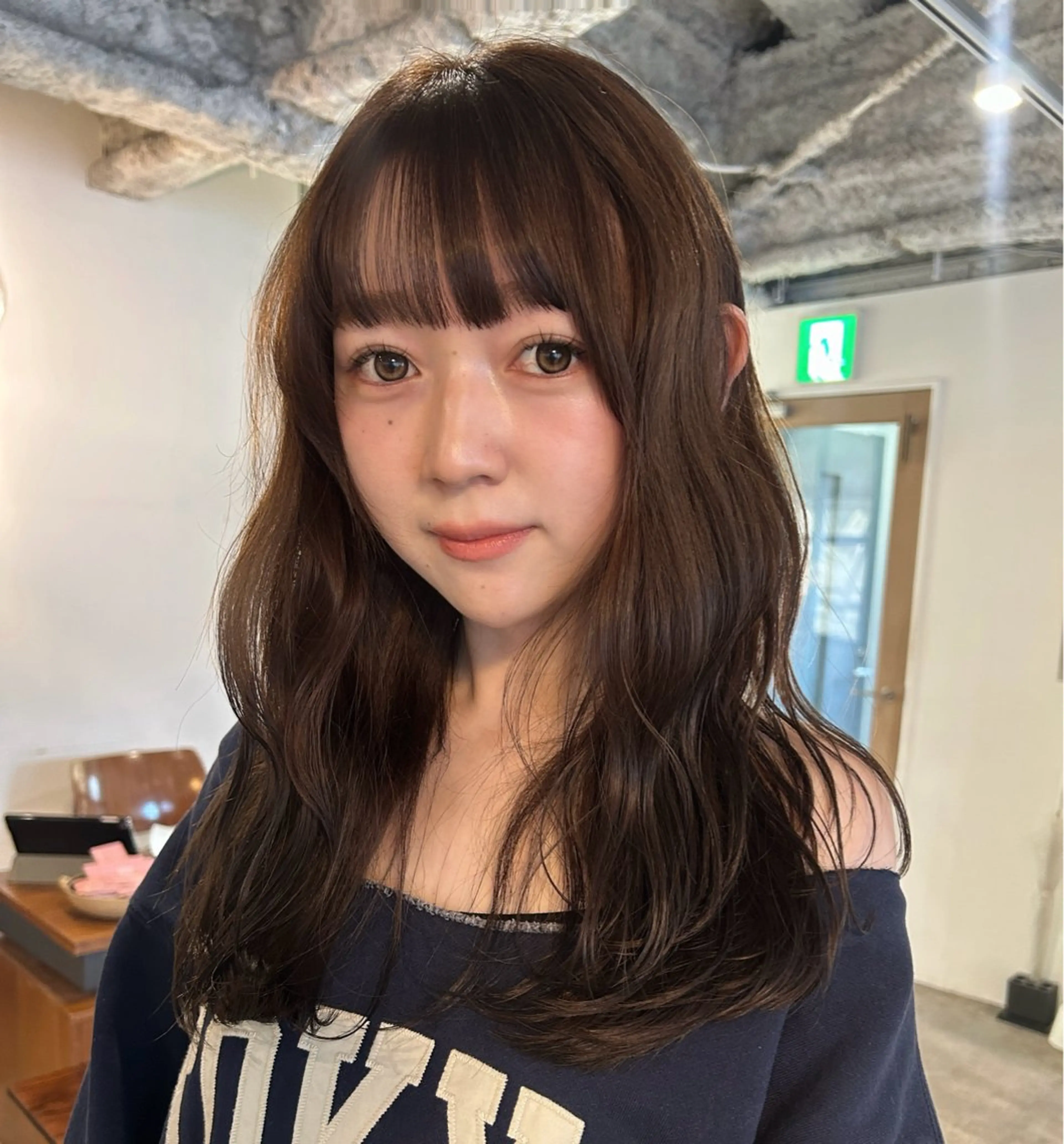 ロング カラー ヘアアレンジ グレージュ カット ヘアカラー 🎀suzuna 透明感colorのヘアスタイル