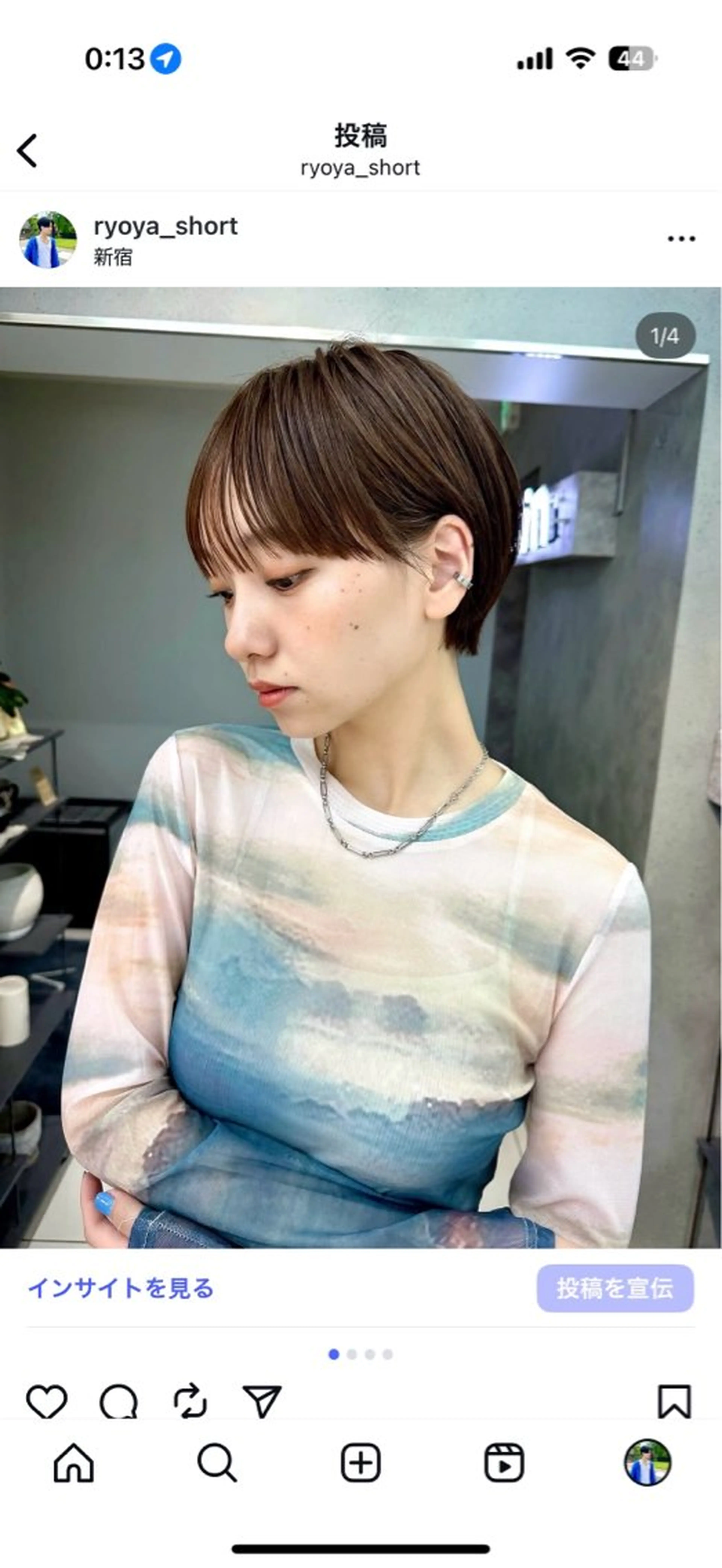 ショート カット ヘアカラー 骨格診断で絶対可愛い ✨丸みショート✨凌弥のヘアスタイル