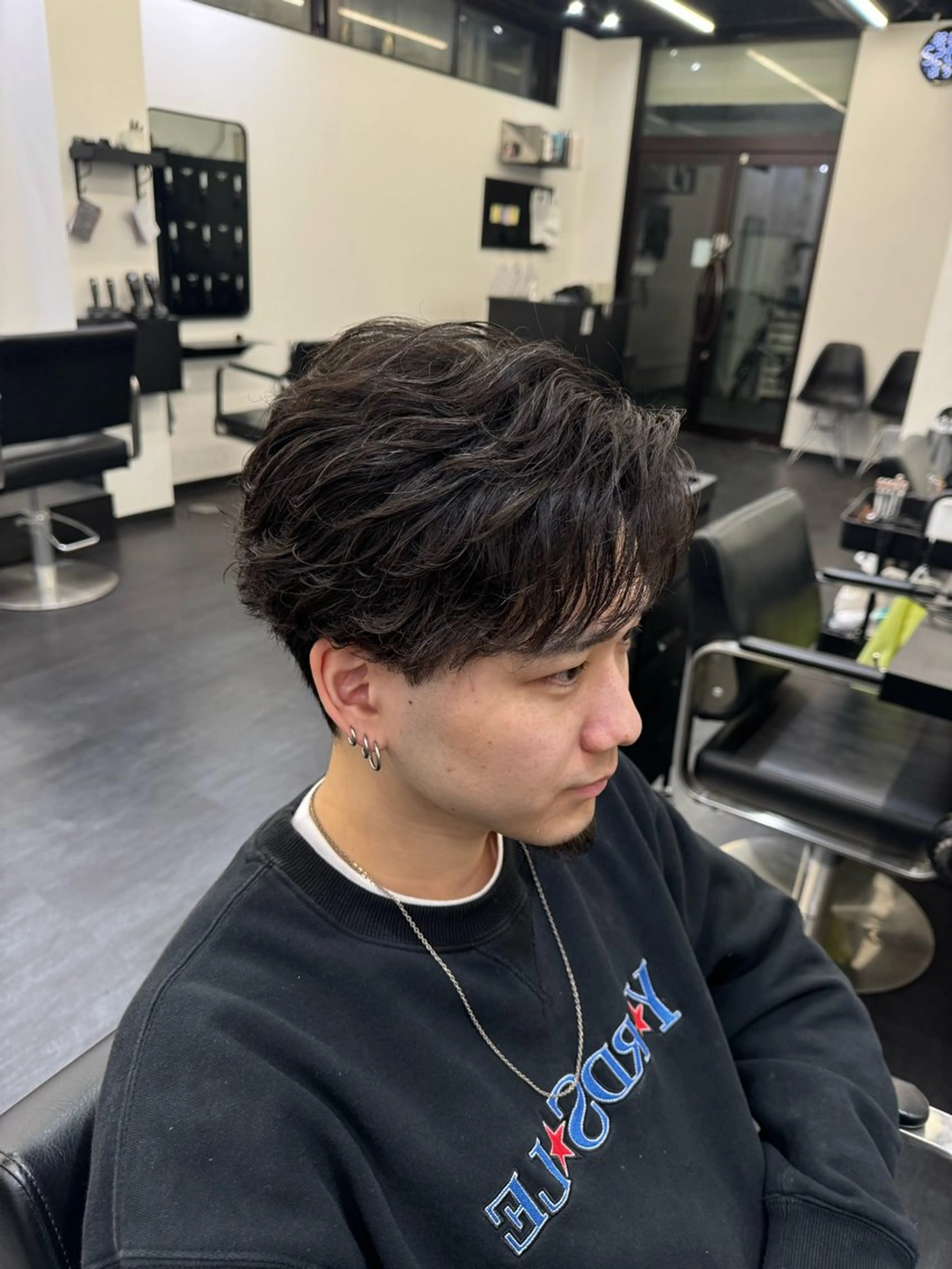 ミディアム メンズ カット メンズ特化🔥　齋藤 航のヘアスタイル