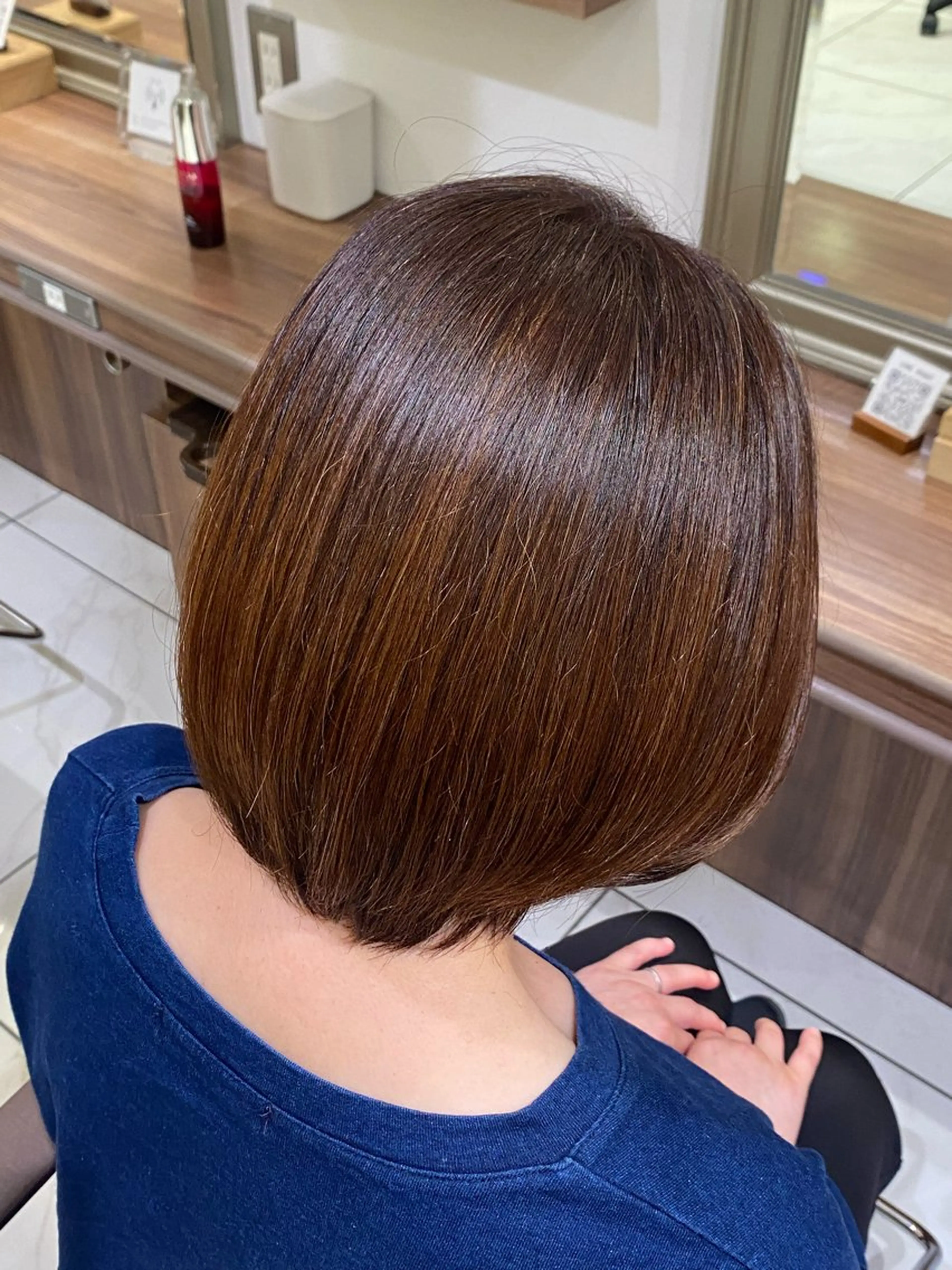 ミディアム カラー ヘアカラー Ash桜新町 山内妃愛來のヘアスタイル