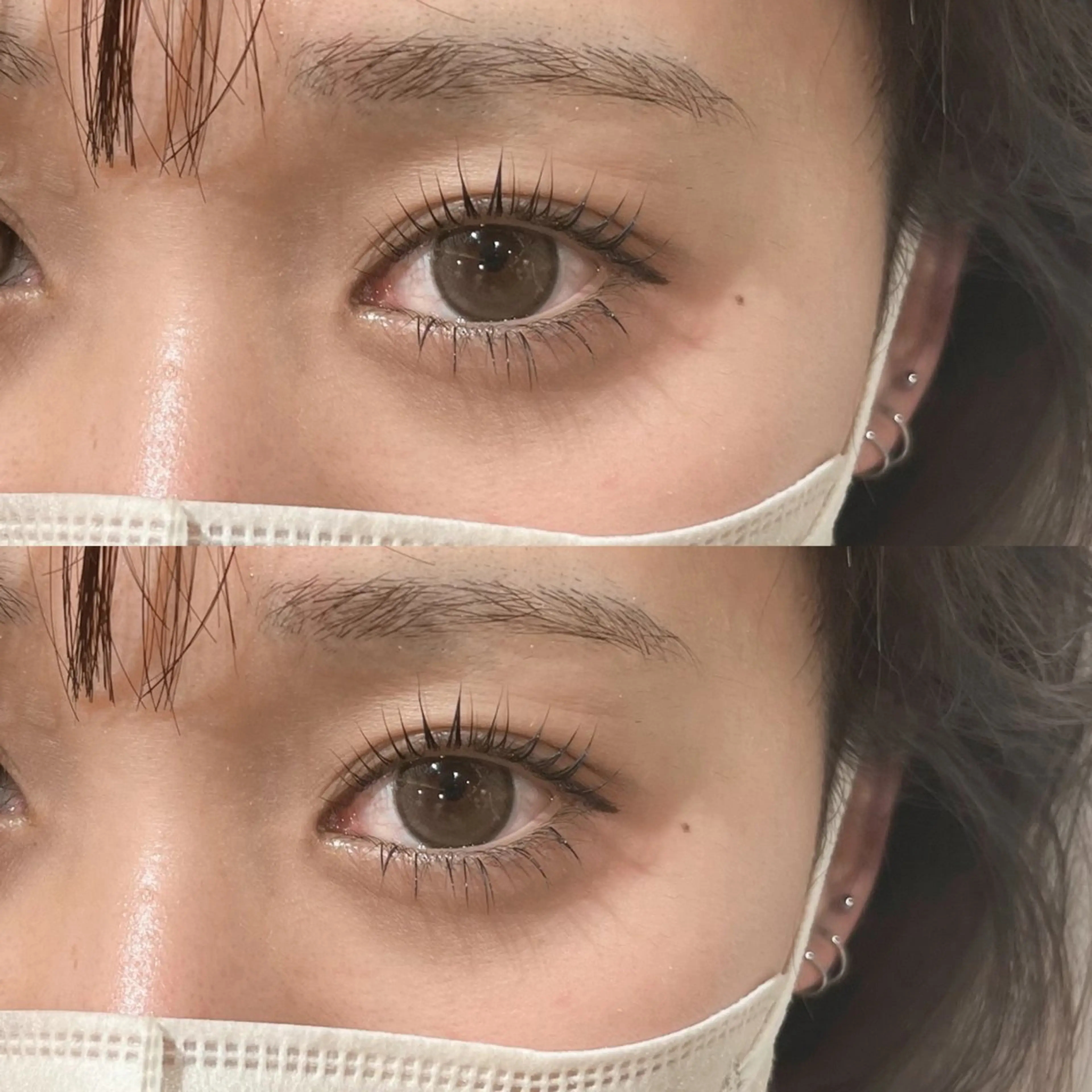 マツエク・マツパ パリジェンヌラッシュリフト 下まつげエクステ マツパ Minami .のマツエク・マツパデザイン