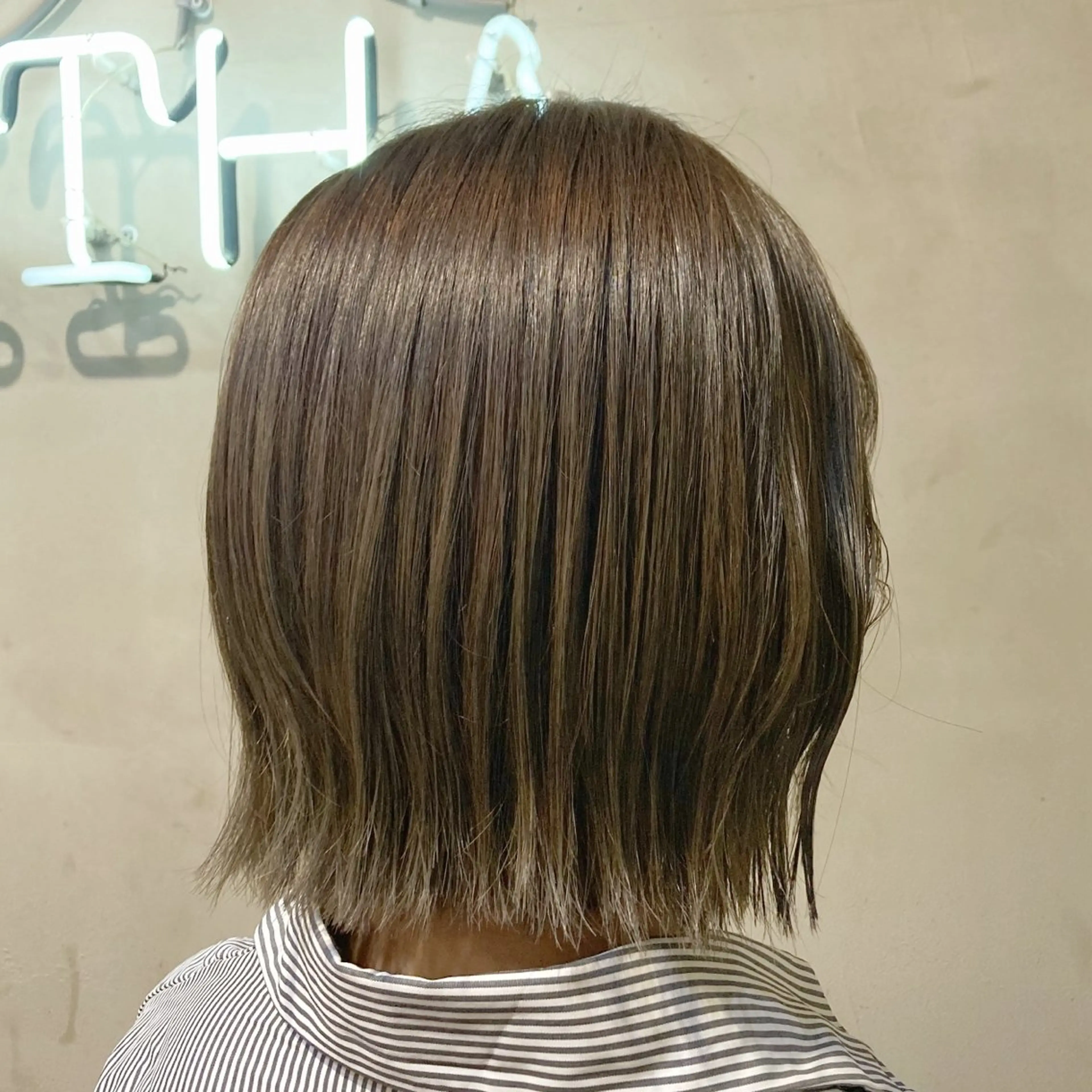 ショート カラー ヘアアレンジ ヘアカラー トリートメント くびれヘア/艶カラー /髪質改善🌷喜美花のヘアスタイル