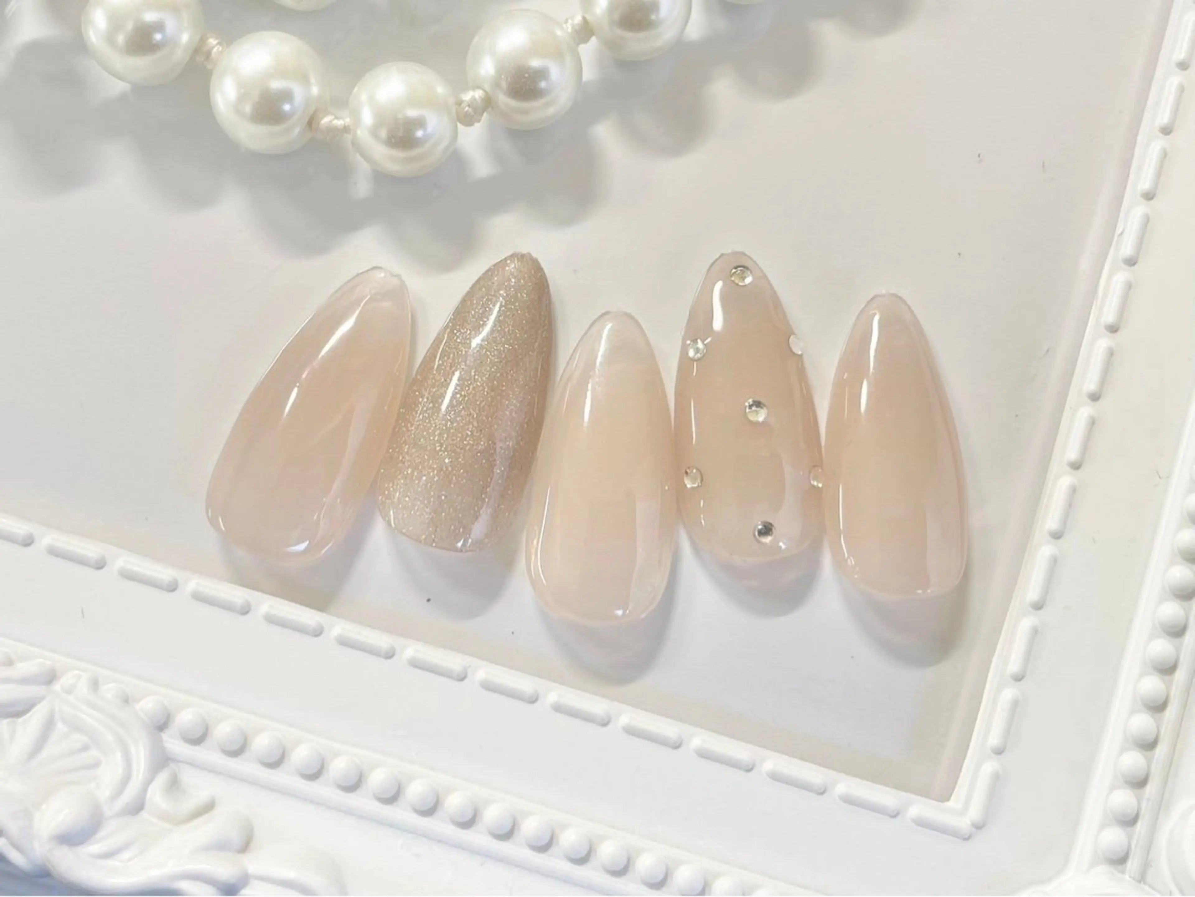 ネイル オフィスネイル シンプルネイル 【パラジェル・フィルイン】Nailsalon　Merci東中野所属・Merci shigaのネイルデザイン