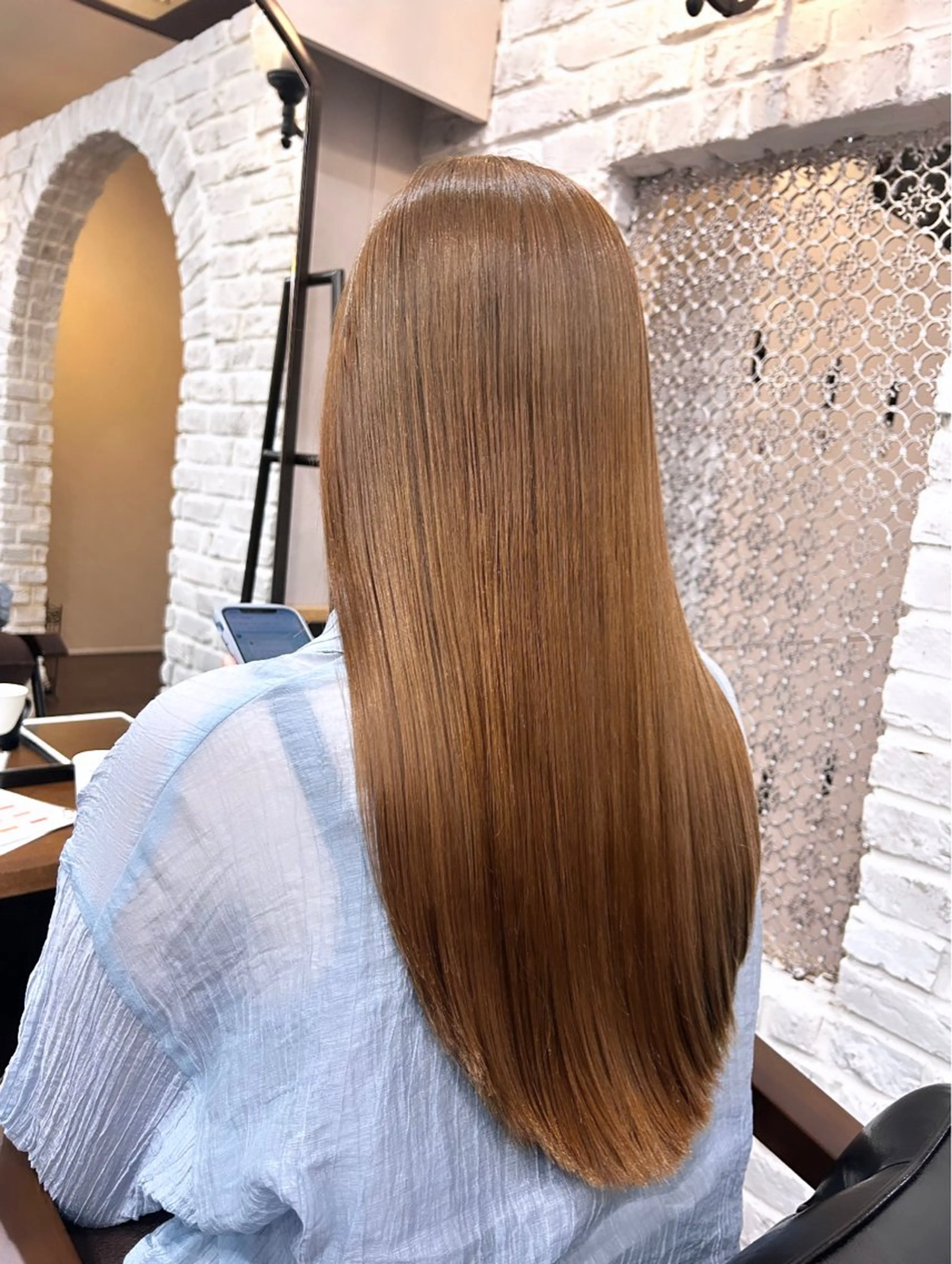 ロング カラー ヘアカラー トリートメント 🦄🩵YUNA 🩵🦄のヘアスタイル