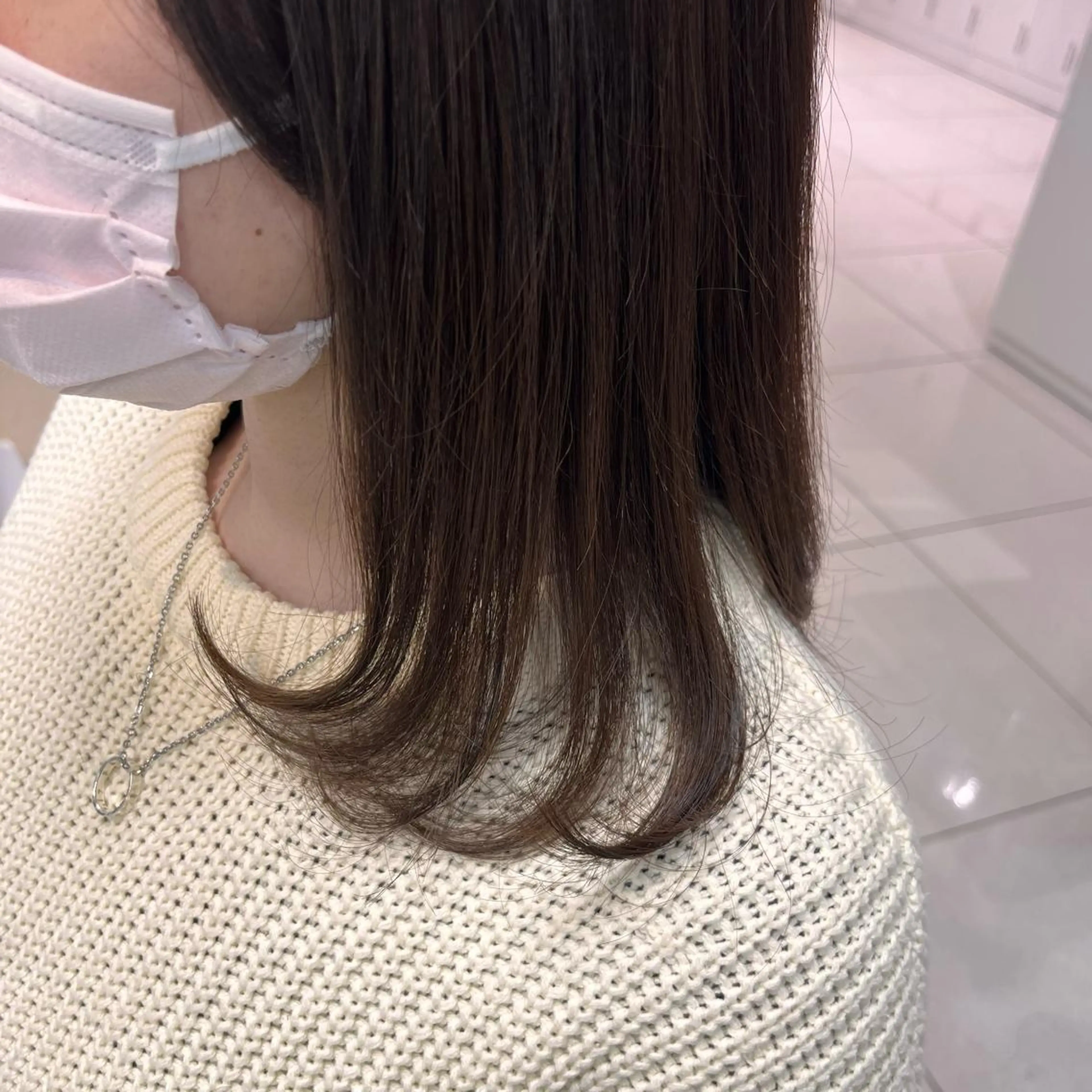 セミロング カット メンズ縮毛矯正🦊ハ イトーン　RYOKAのヘアスタイル