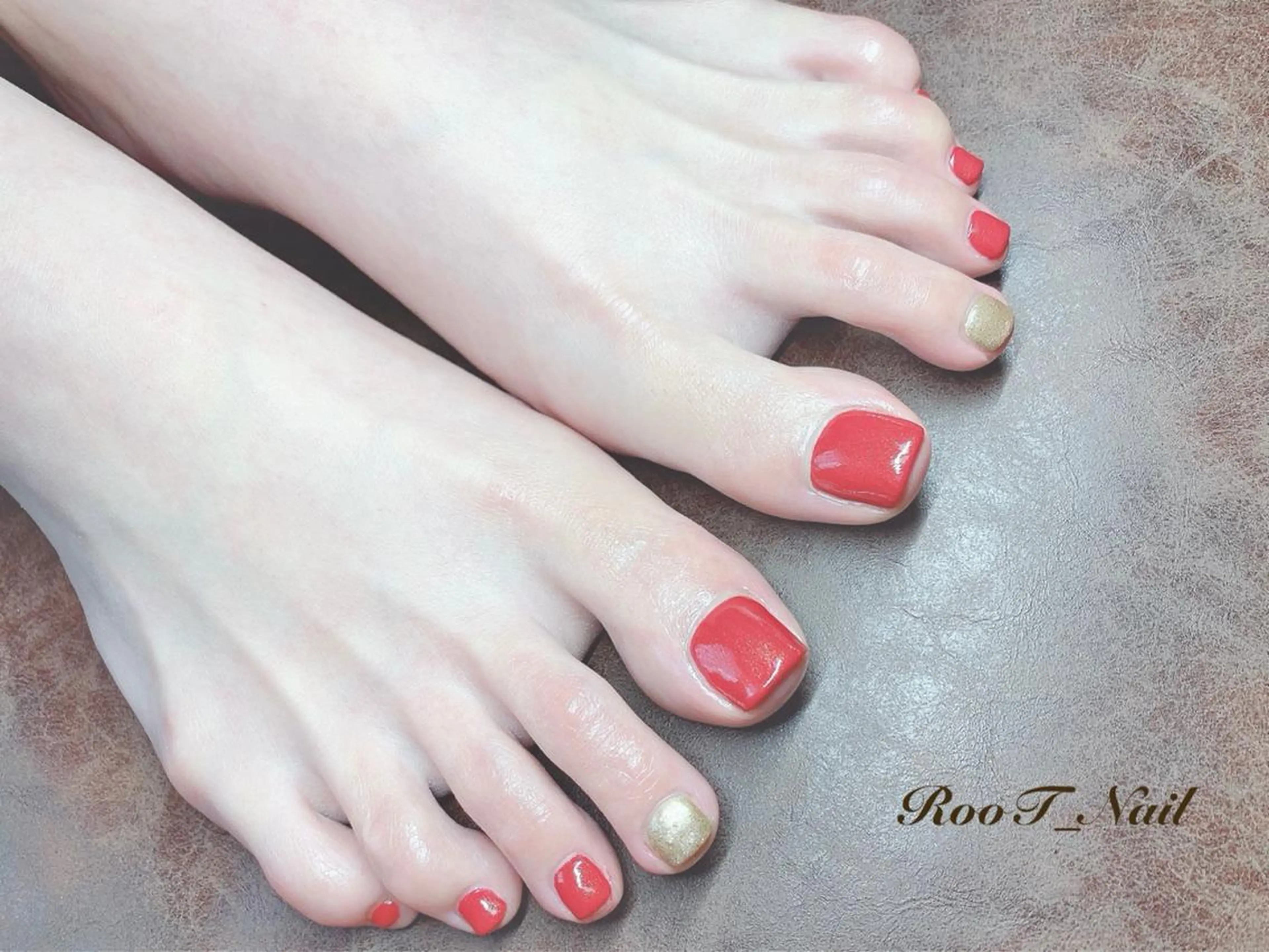 メンズ ネイル ラメ(グリッター) フットネイル RooT Nailのネイルデザイン