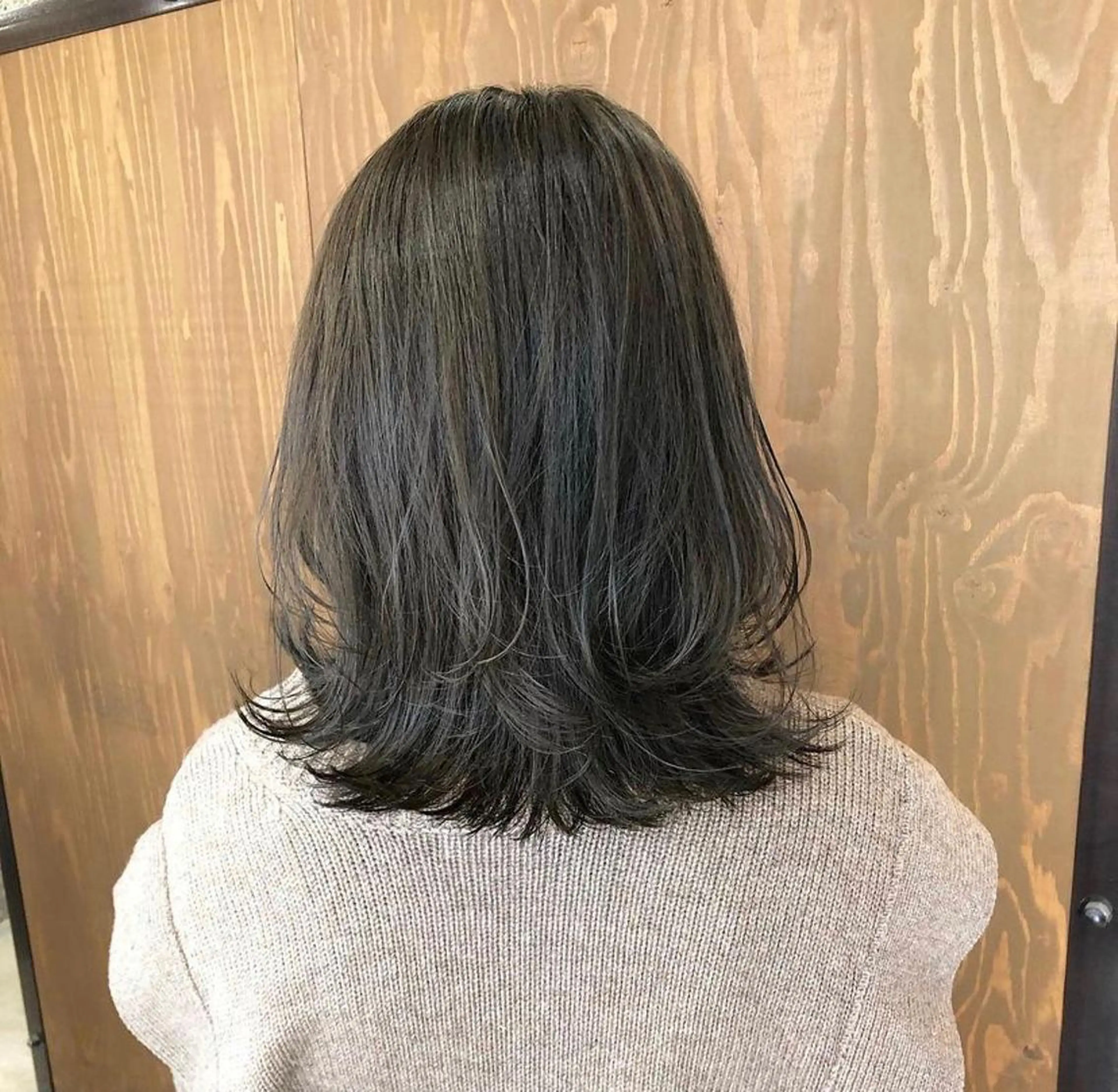 ミディアム カラー グレージュ オリーブグレージュ オリーブグレー 💈Blanco💈 カラー&ケア🌈のヘアスタイル