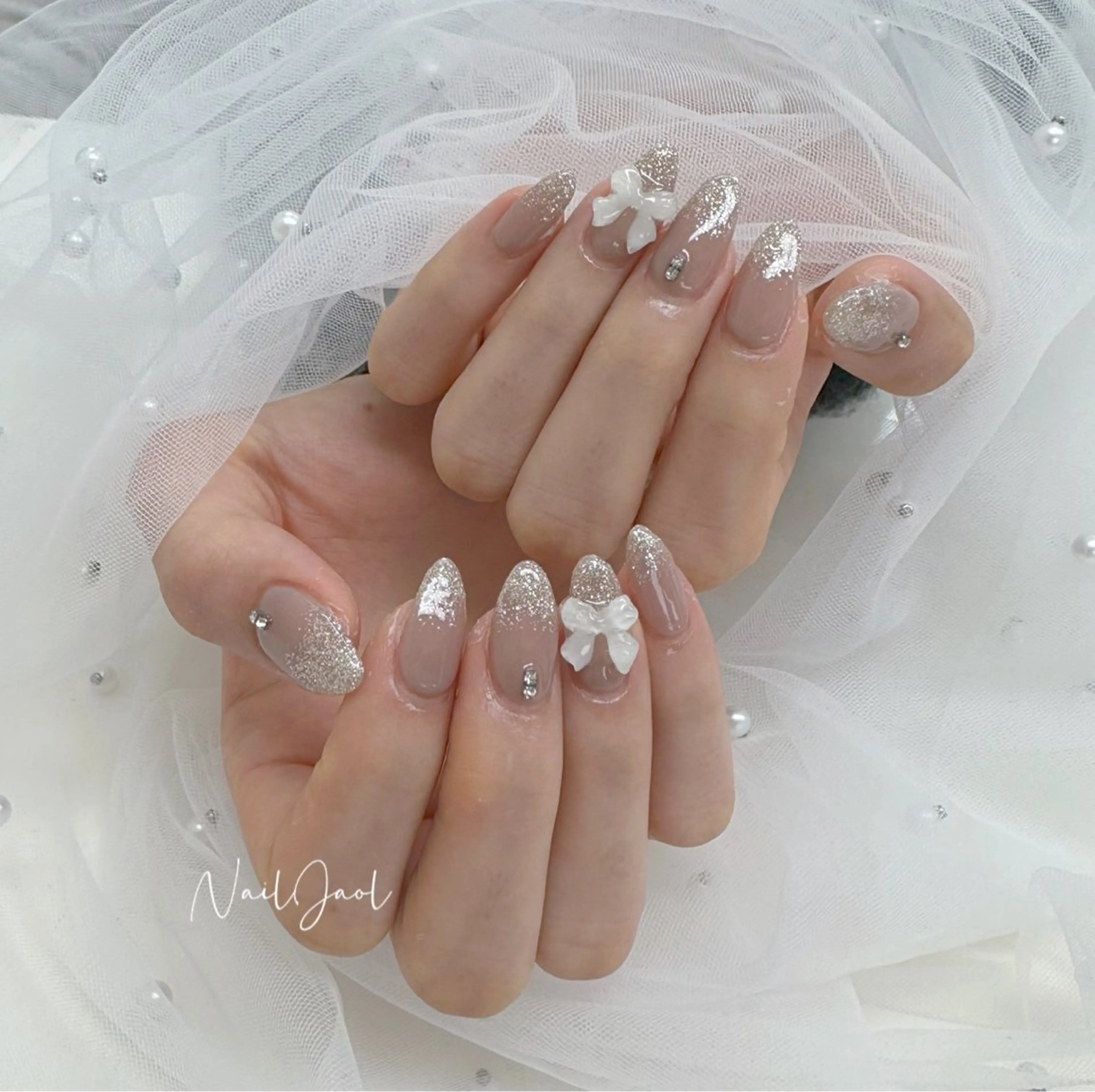 ミディアム 韓国風ヘア ハンドネイル nail jaol池袋店所属・ネイルJaol 池袋のネイルデザイン