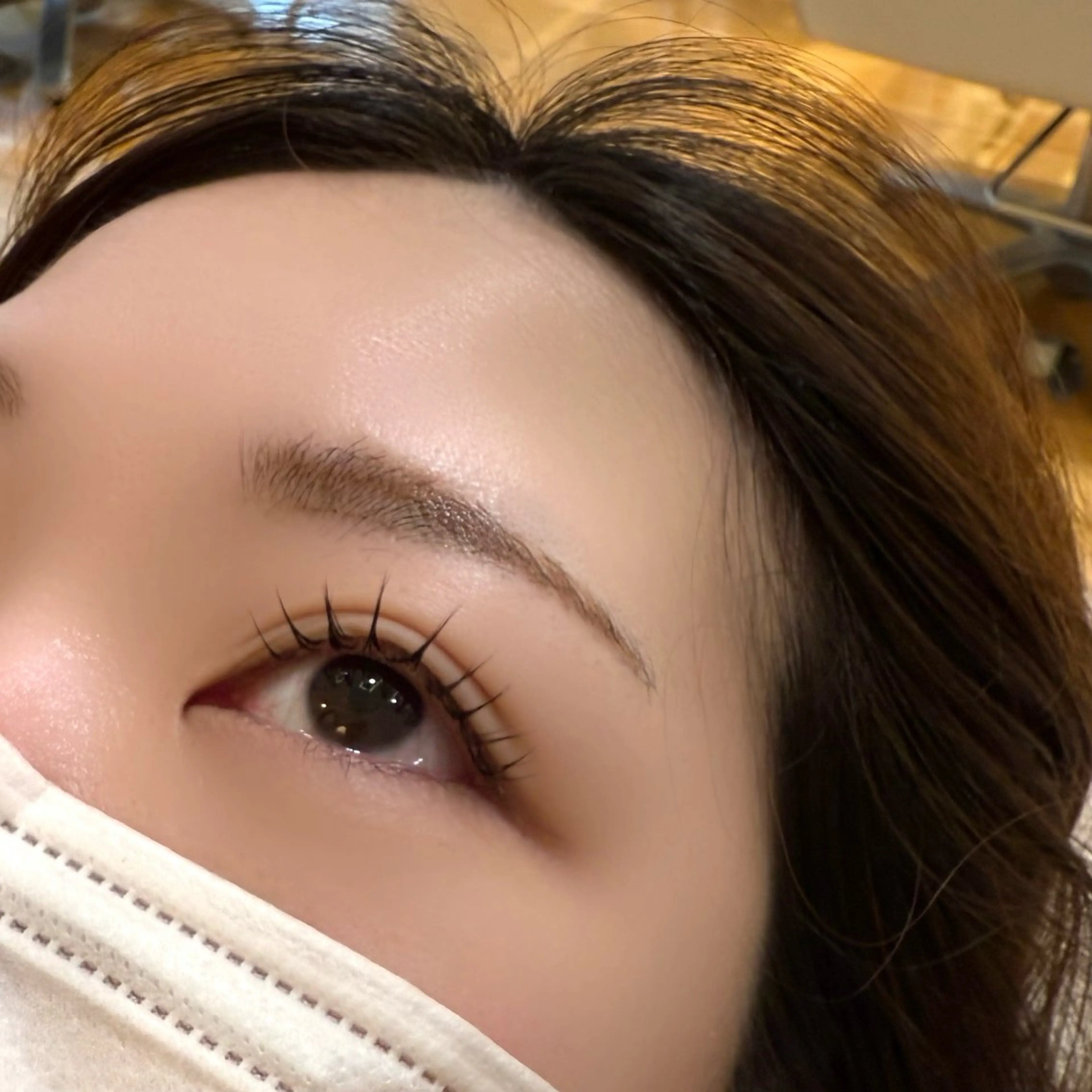 マツエク・マツパ femme 當田 莉央のヘアスタイル