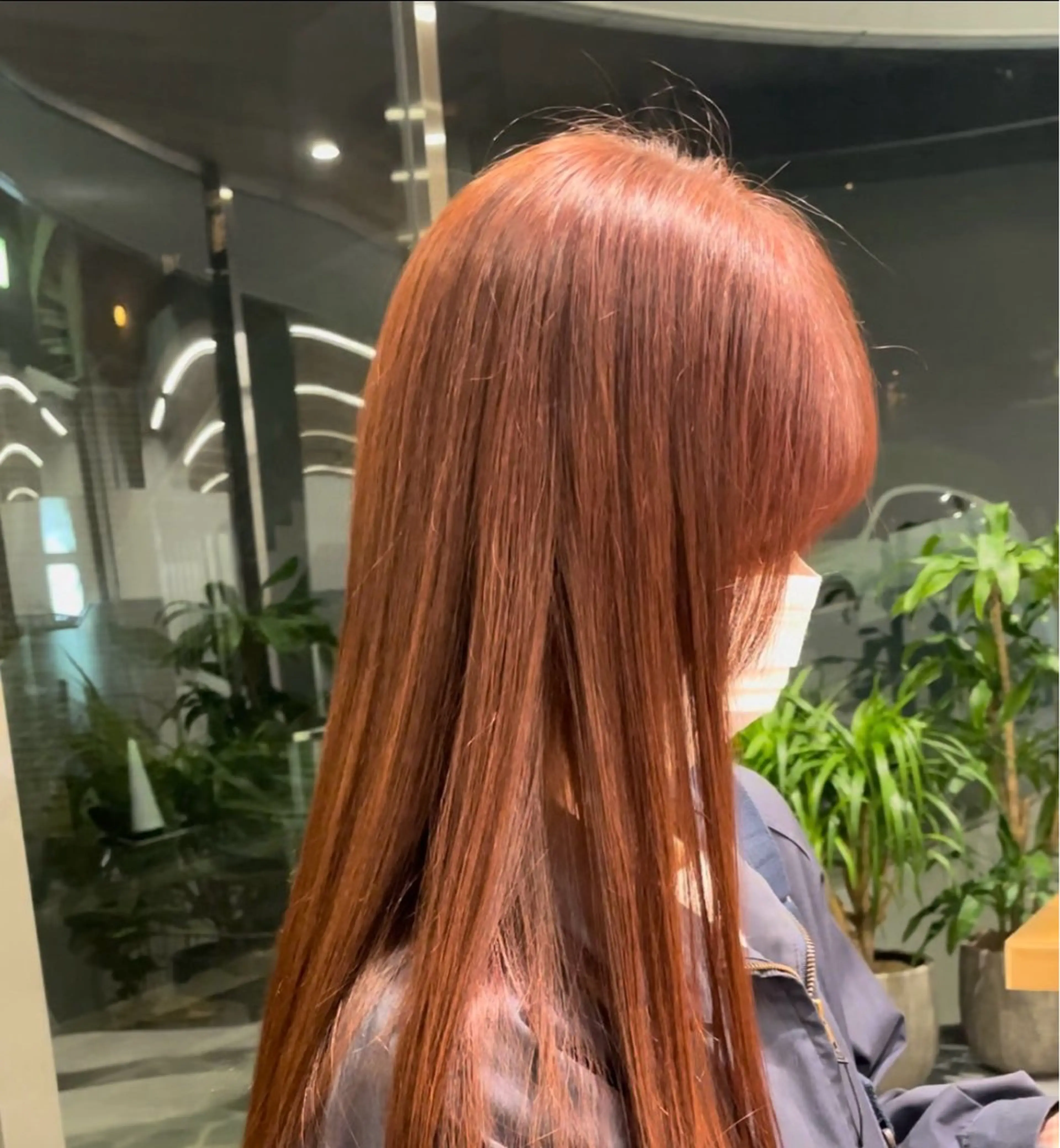 カラー オレンジ ヘアカラー トリートメント 自然と惹かれる🪷 艶カラー/茉優♩のヘアスタイル