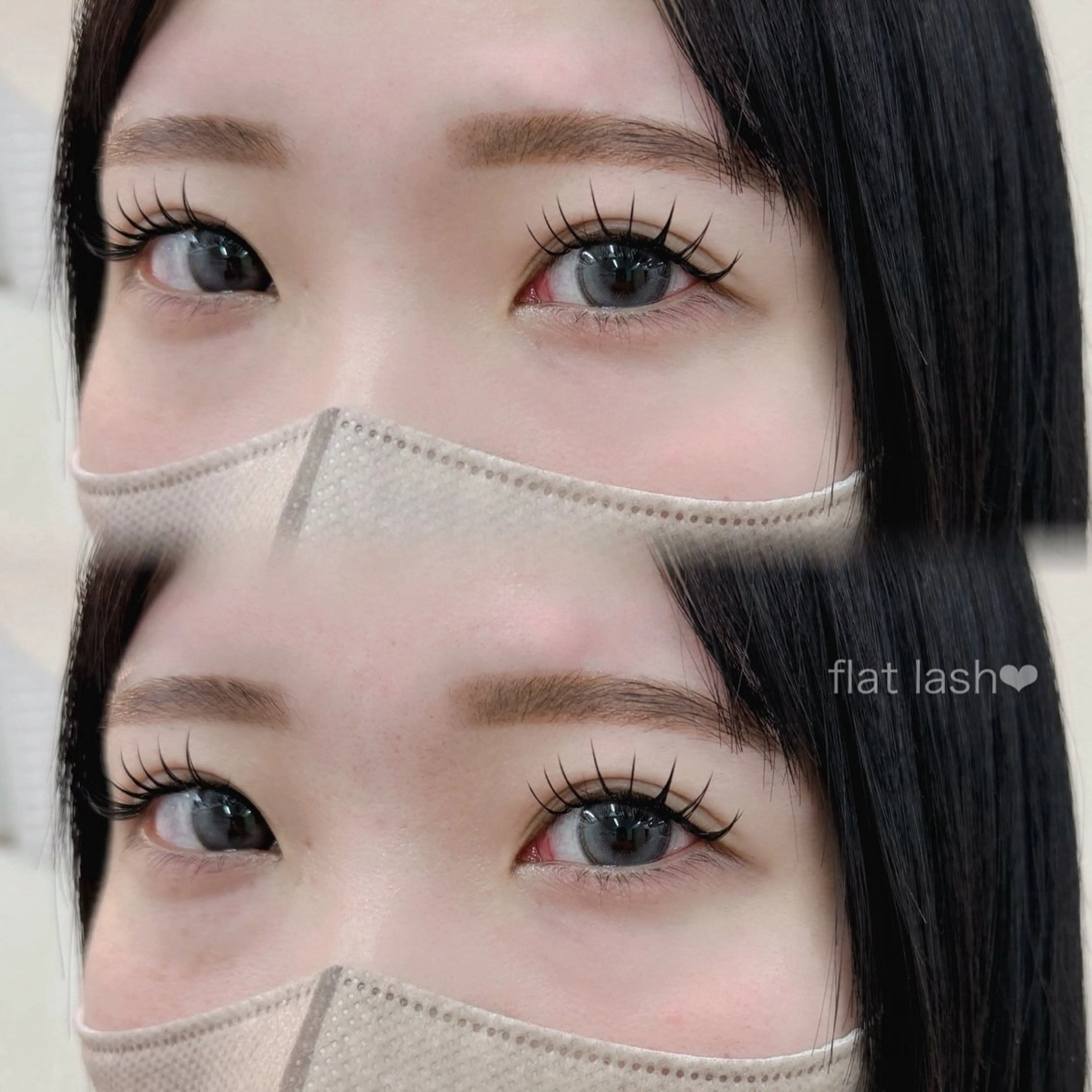 マツエク・マツパ キュート フラットラッシュ パリジェンヌラッシュリフト マツエク 天王寺eye ♡eyebrowのマツエク・マツパデザイン