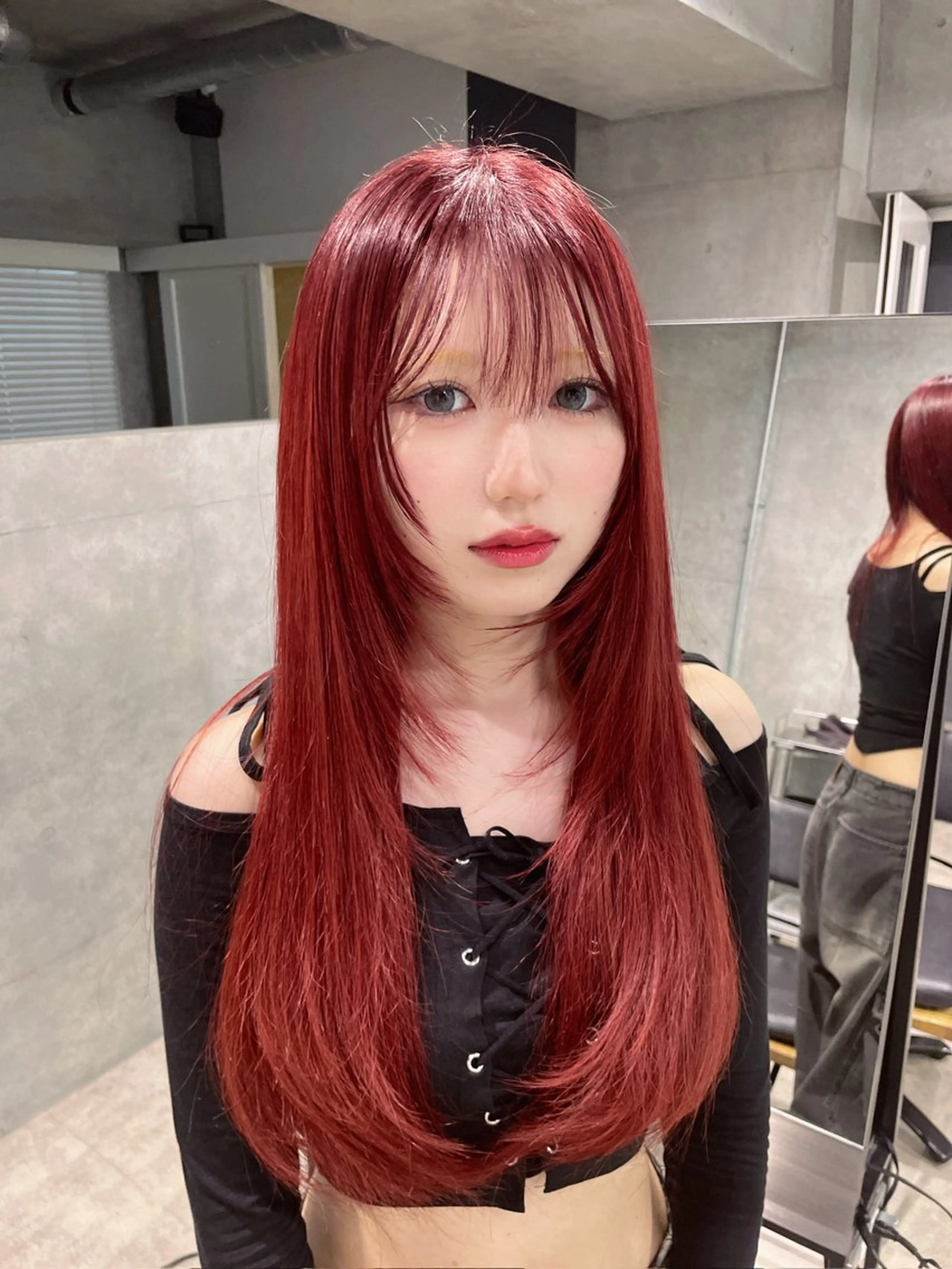 ロング カラー 韓国レイヤー/透明感 /髪質改善/アジキのヘアスタイル