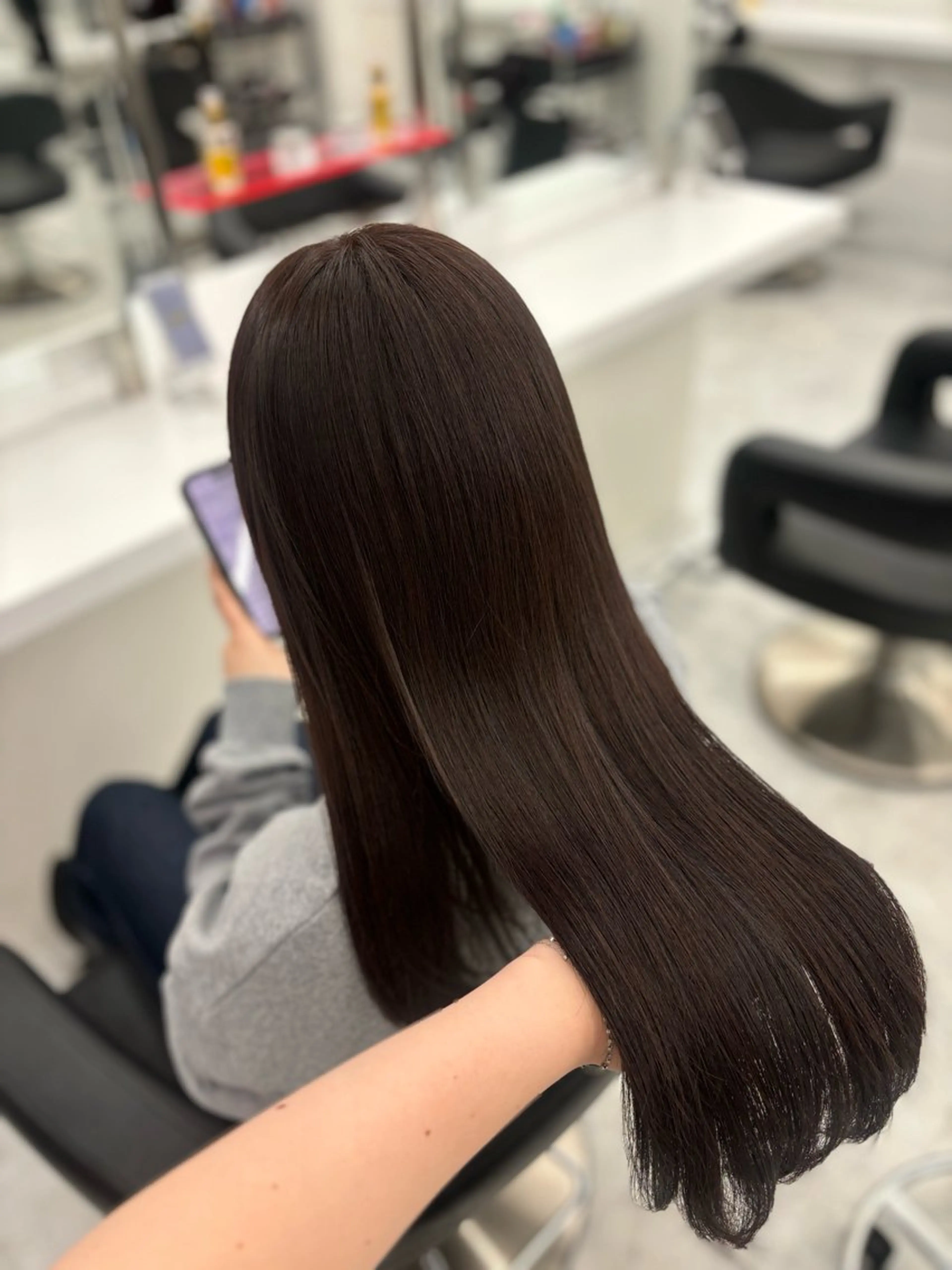 ロング カラー ヘアカラー トリートメント 🤍レイヤー/顔周り 暖色hirari🤍のヘアスタイル