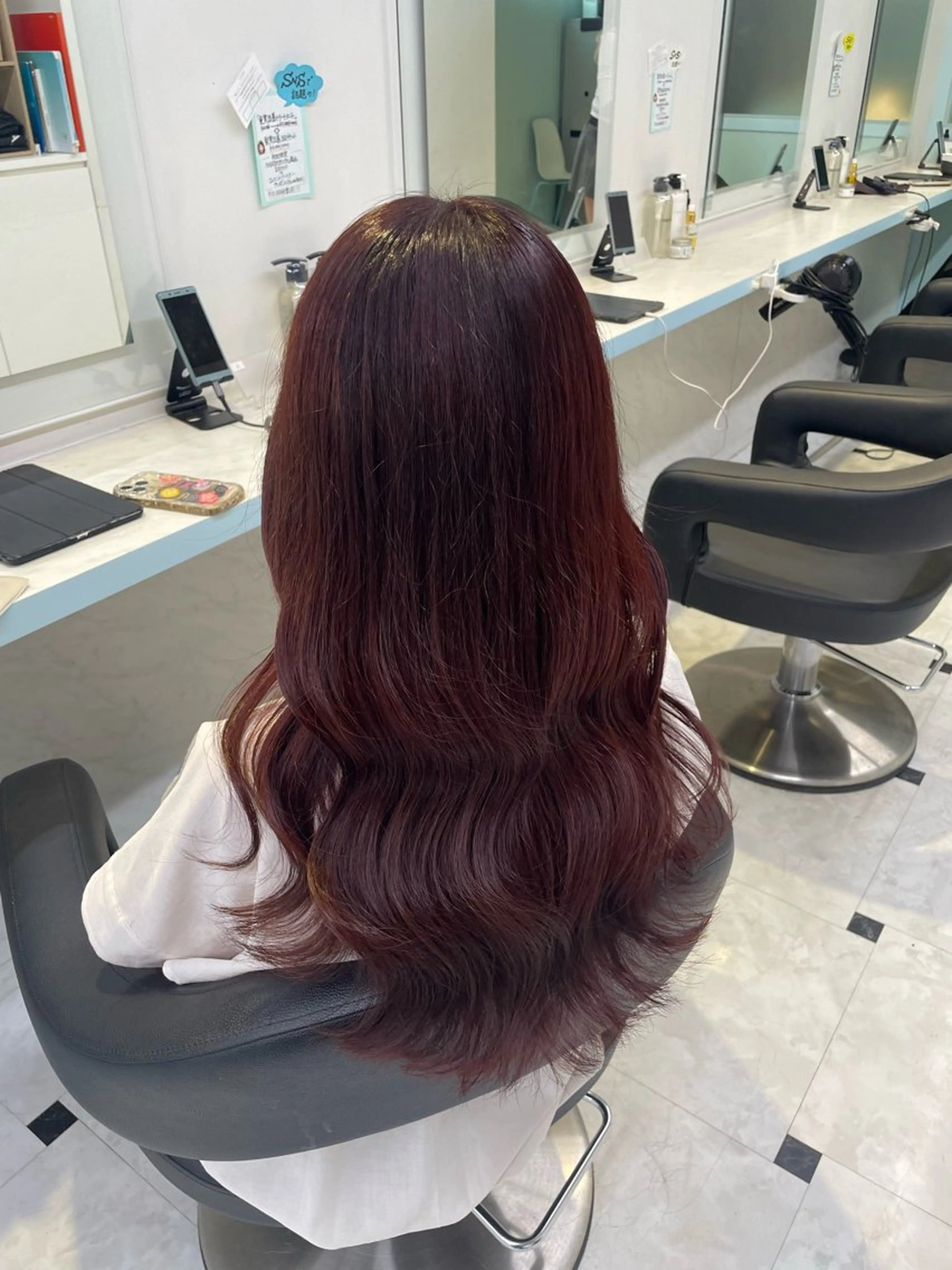 ロング カラー ヘアカラー トリートメント 🍒♡艶髪暖色カラー saaya♡🍒のヘアスタイル