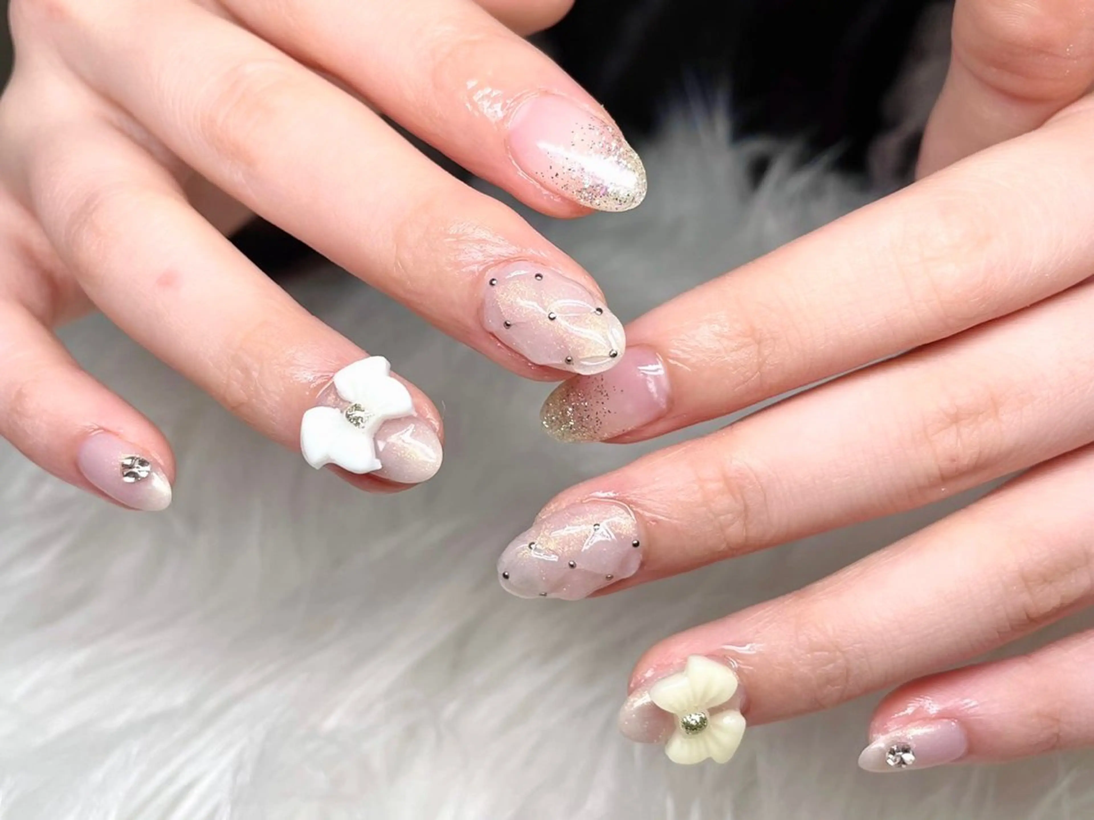 ネイル 韓国ネイル ロングネイル 春ネイル ワンホンネイル 冬ネイル H'ami nail salon所属・ハミネイルサロン ハナのネイルデザイン