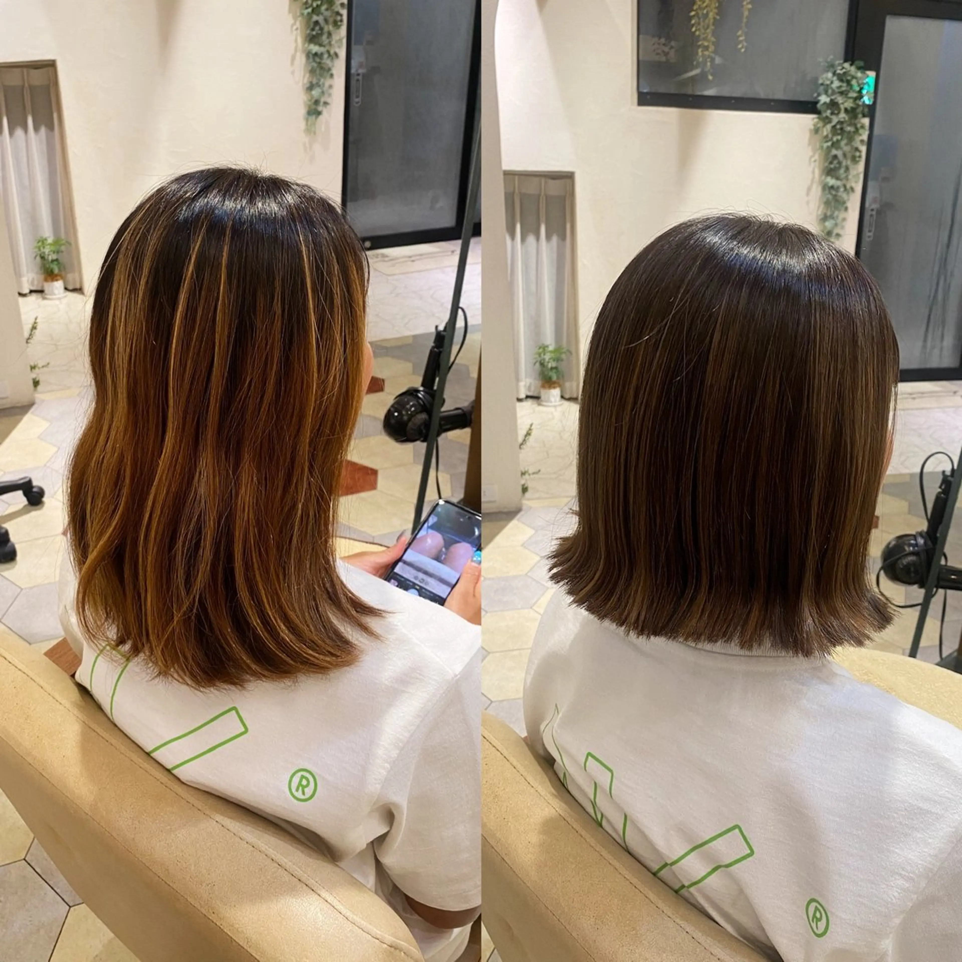 ミディアム 艶髪/艶カラー/縮毛 / タキダのヘアスタイル