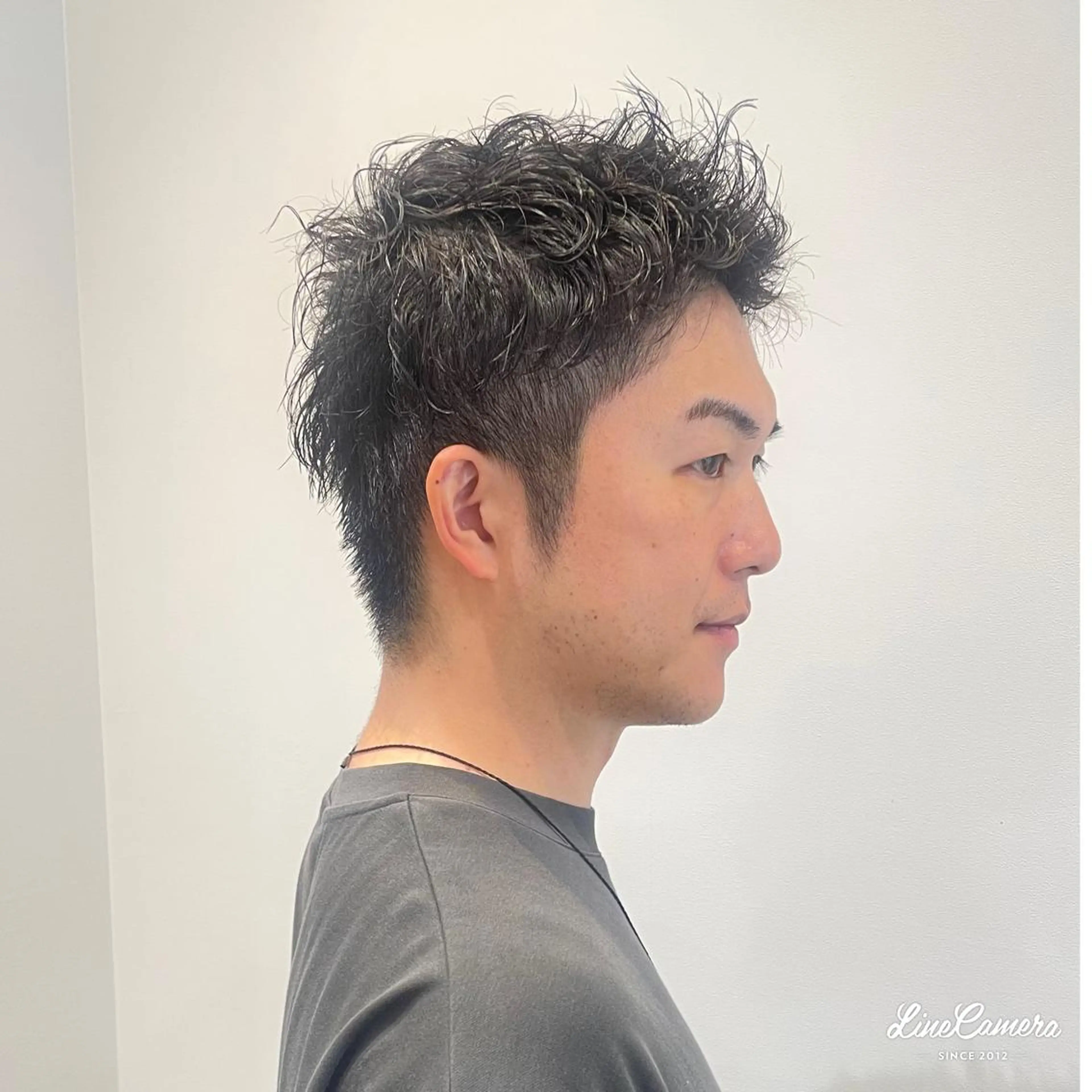 ショート メンズ カット パーマ calna by ELMO  上ノ井のヘアスタイル