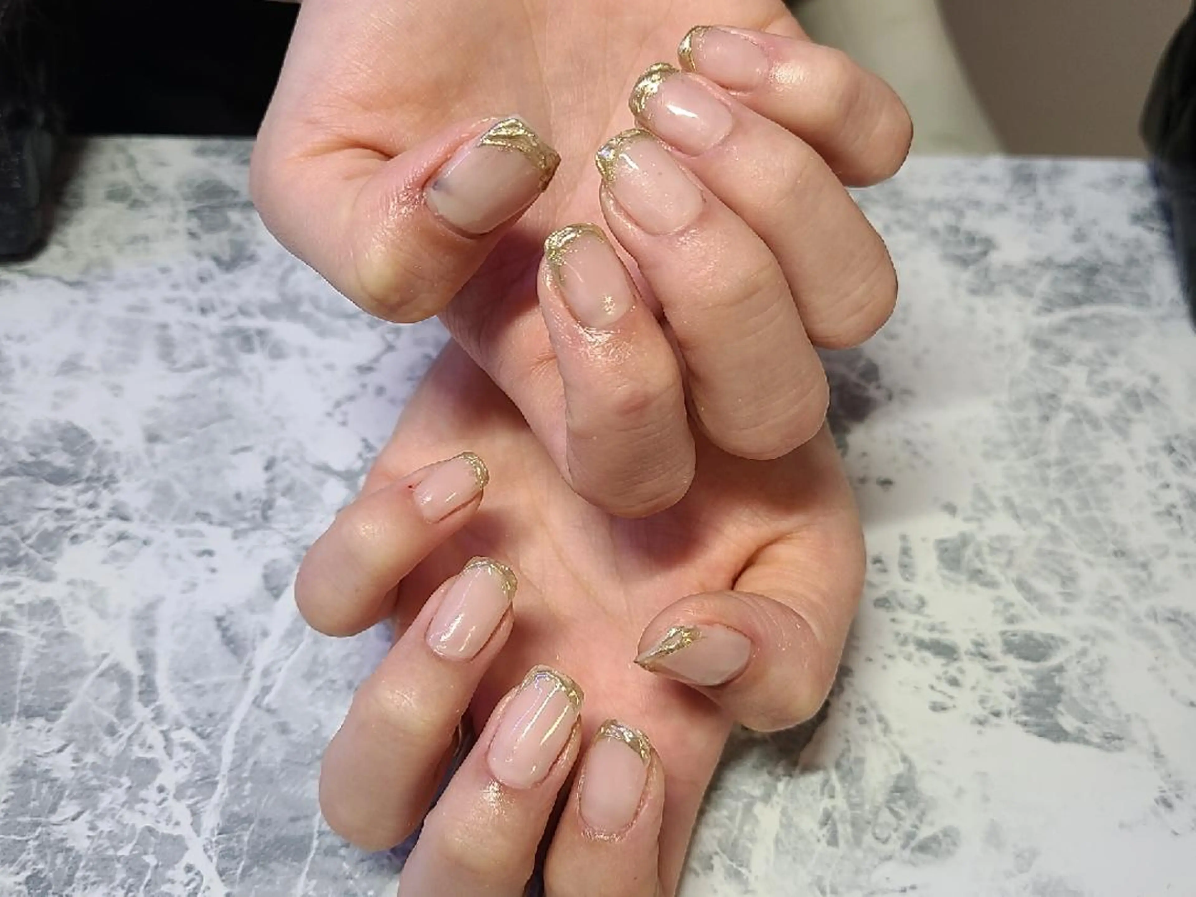 ネイル フレンチネイル ミラーネイル SanaNailsalon所属・Sana Nailsalonのネイルデザイン