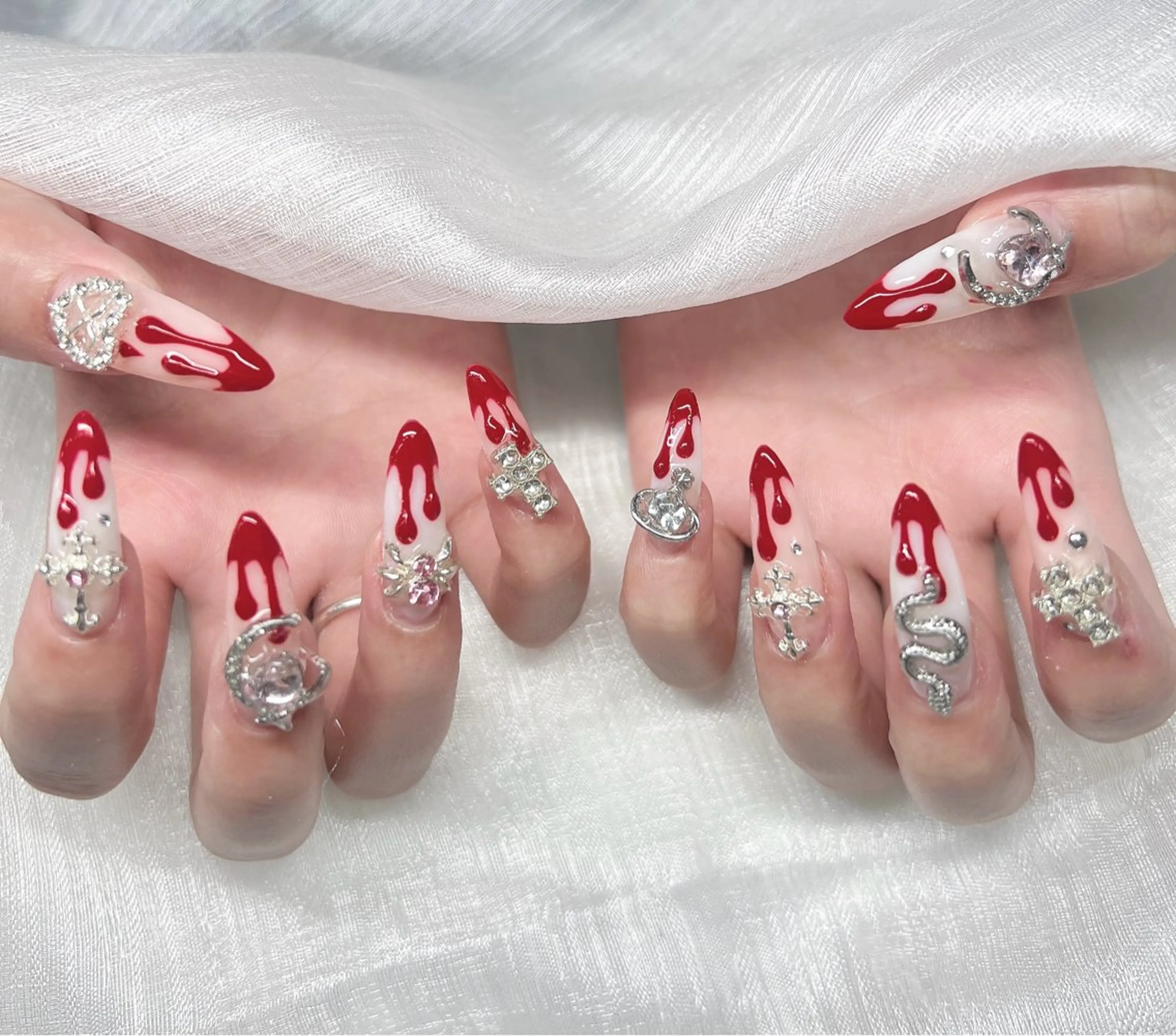 ネイル ハンドネイル Lee Nails チップ長さだし専門店のネイルデザイン