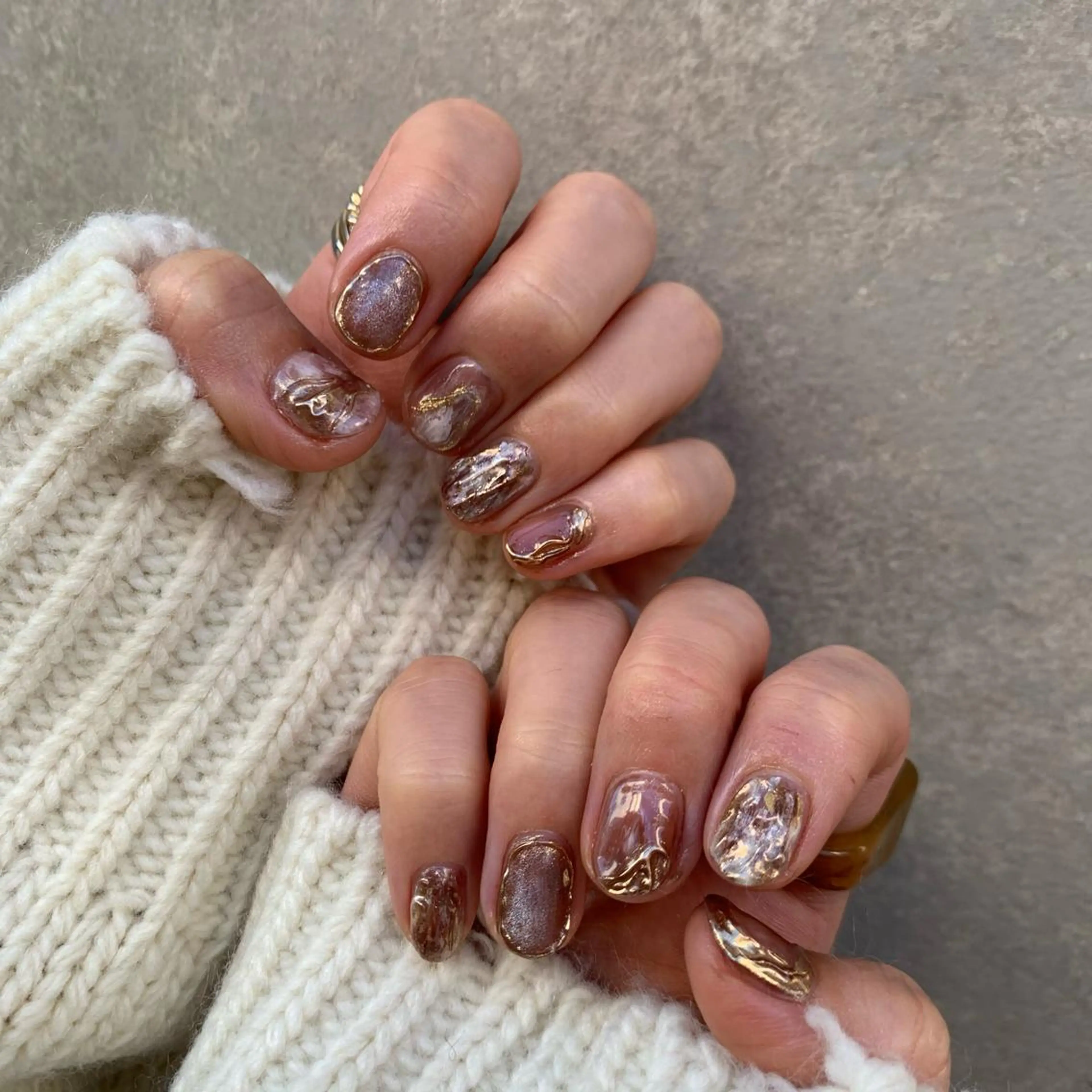 ネイル ハンドネイル 【淡色color/ nail】maikoのネイルデザイン