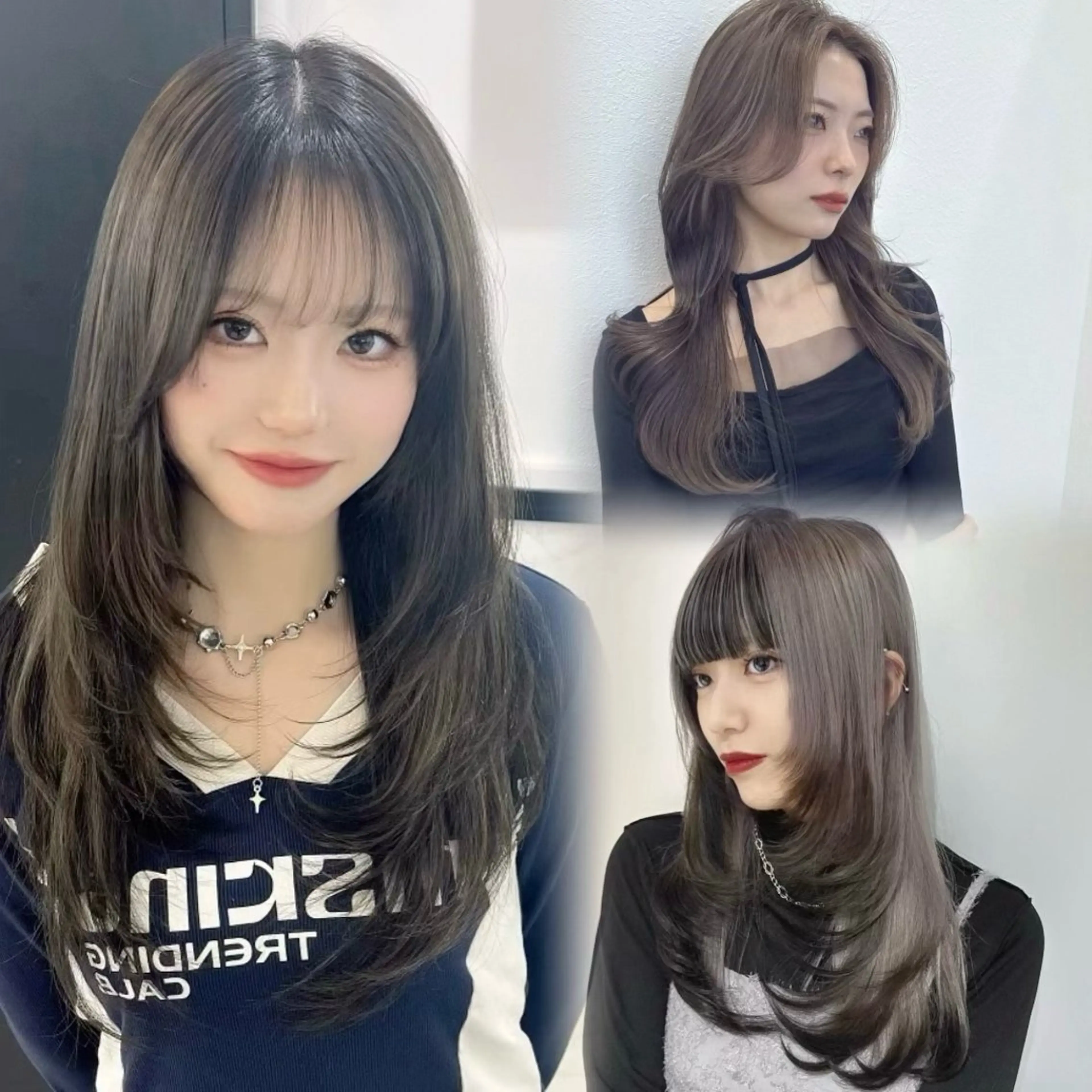 ロング カラー カット ヘアカラー トリートメント 韓国レイヤー/ ハッシュカットひかるのヘアスタイル