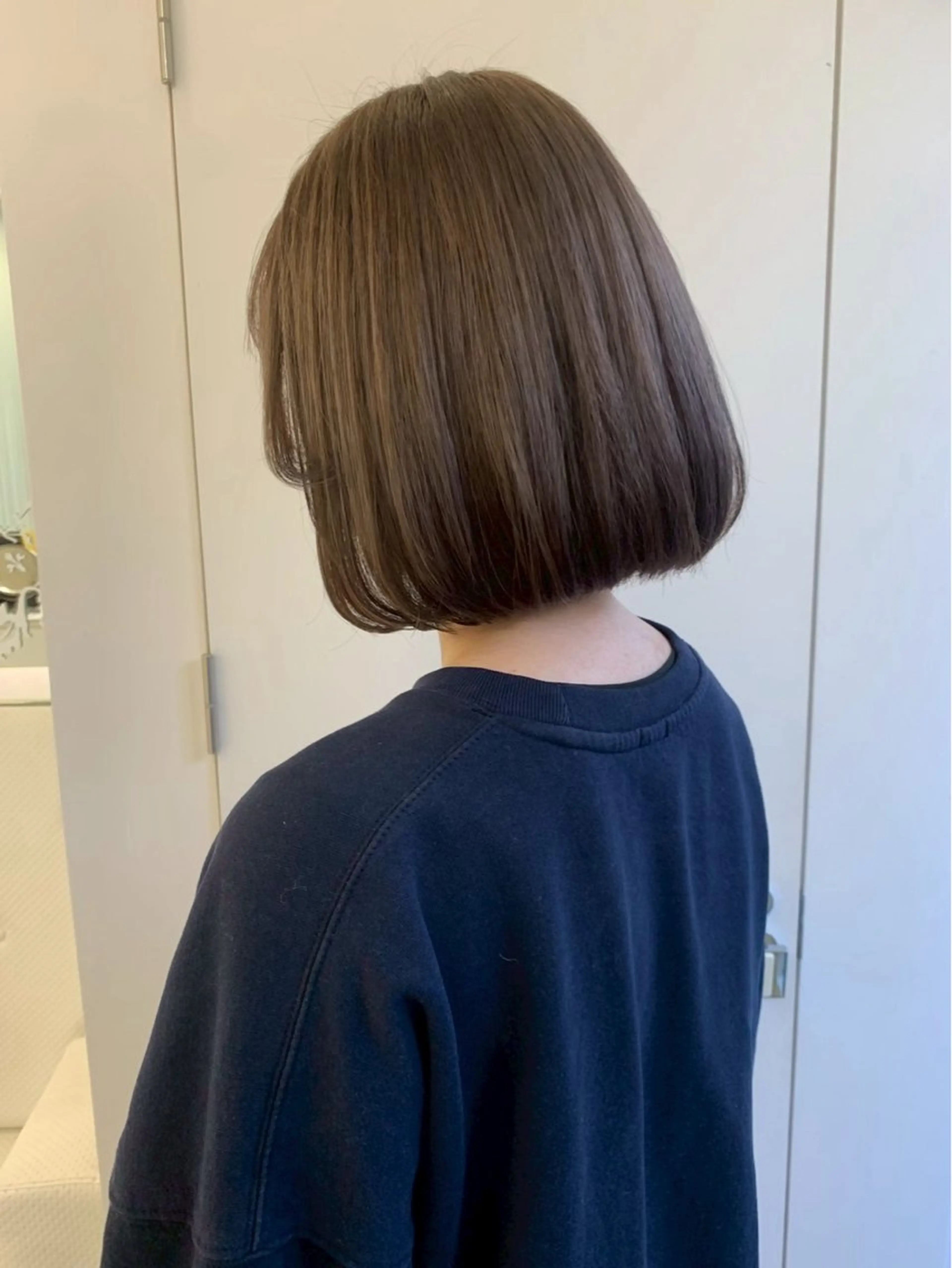 ミディアム カラー ParveMix 楠本結菜のヘアスタイル