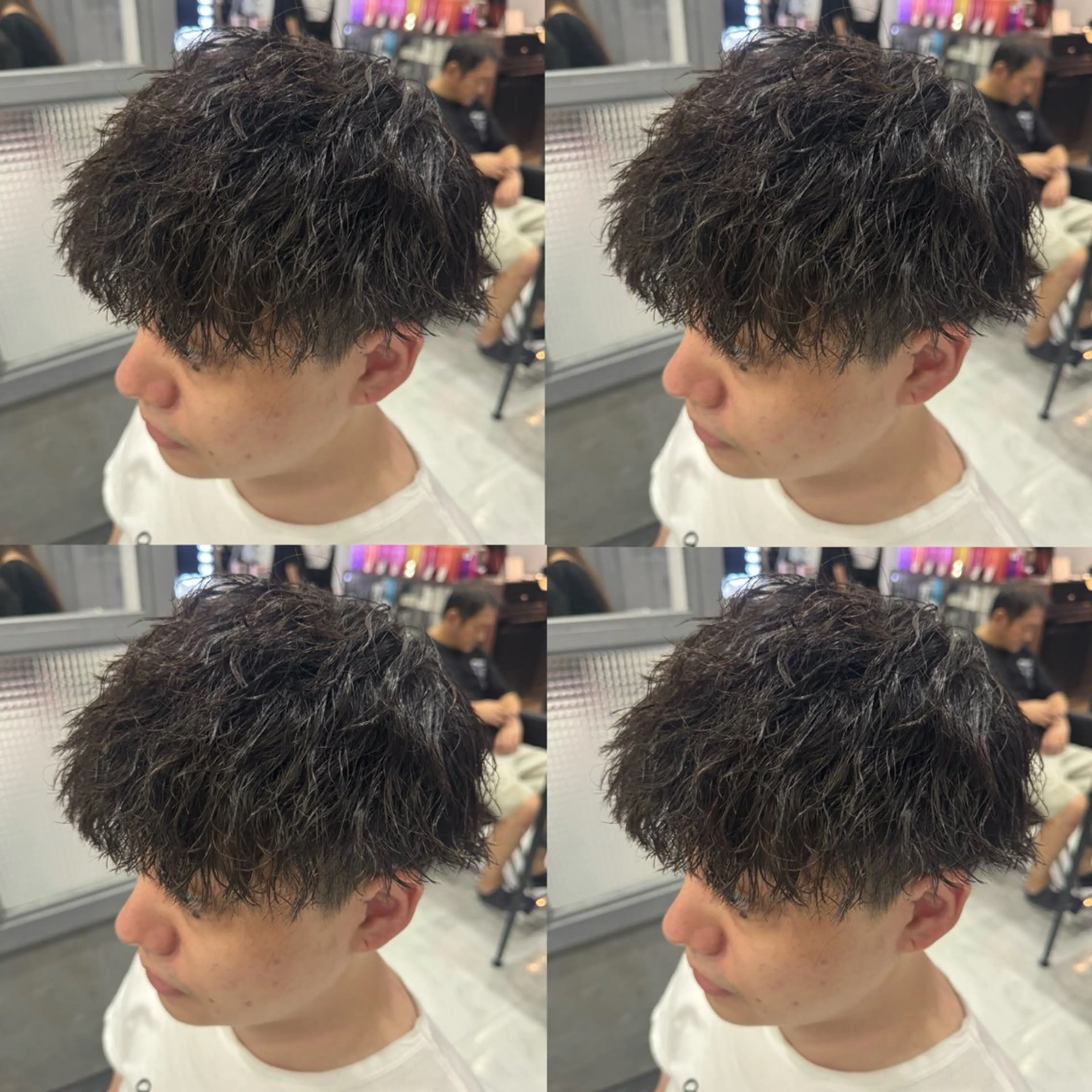 パーマ メンズ カット パーマ トリートメント 🟣メンズパーマ 川端 永遠🟣のヘアスタイル