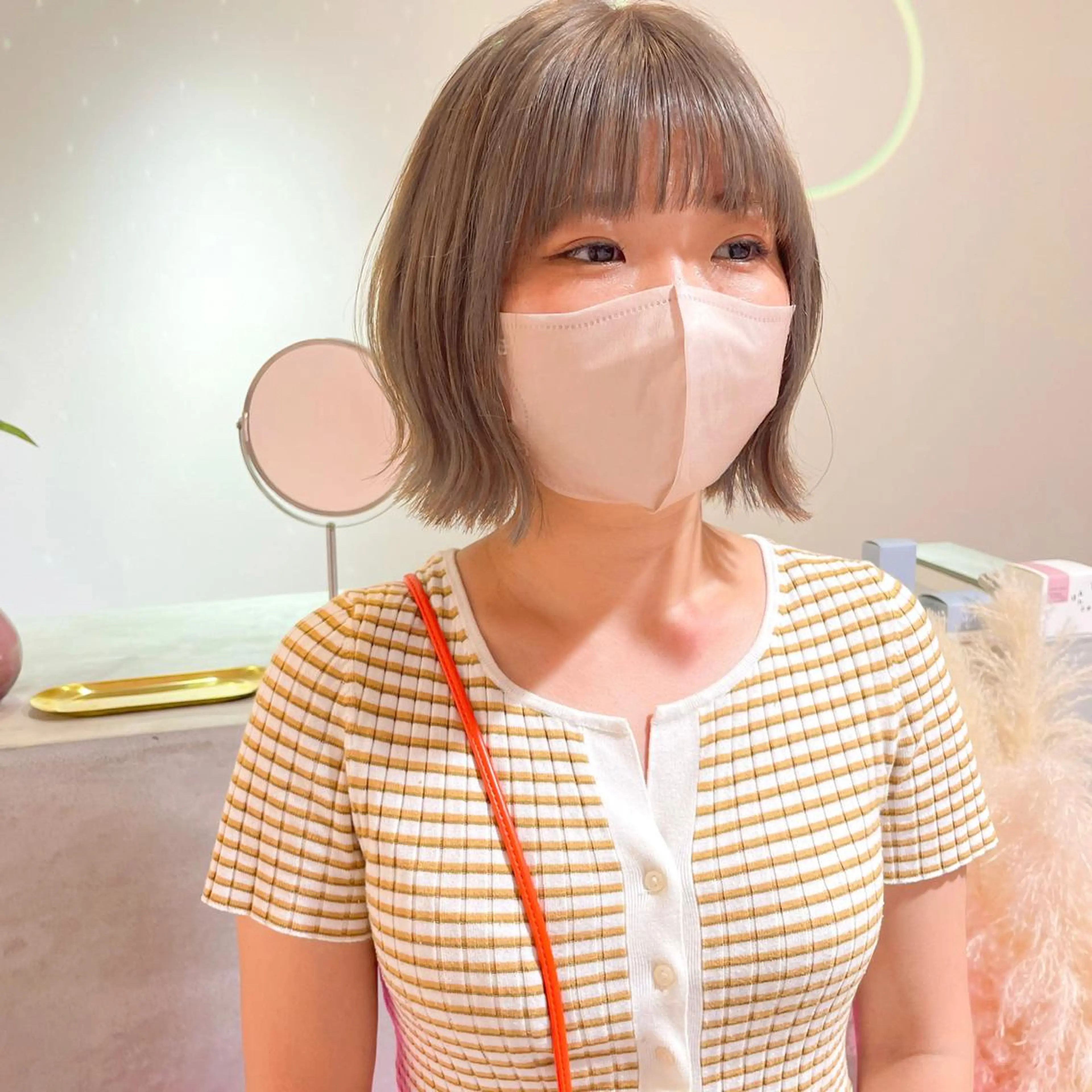 ショート カラー ベージュカラー 透明感カラー ボブ ショートヘア カット ヘアカラー トリートメント ボブ特化✨ 松本竜之介のヘアスタイル
