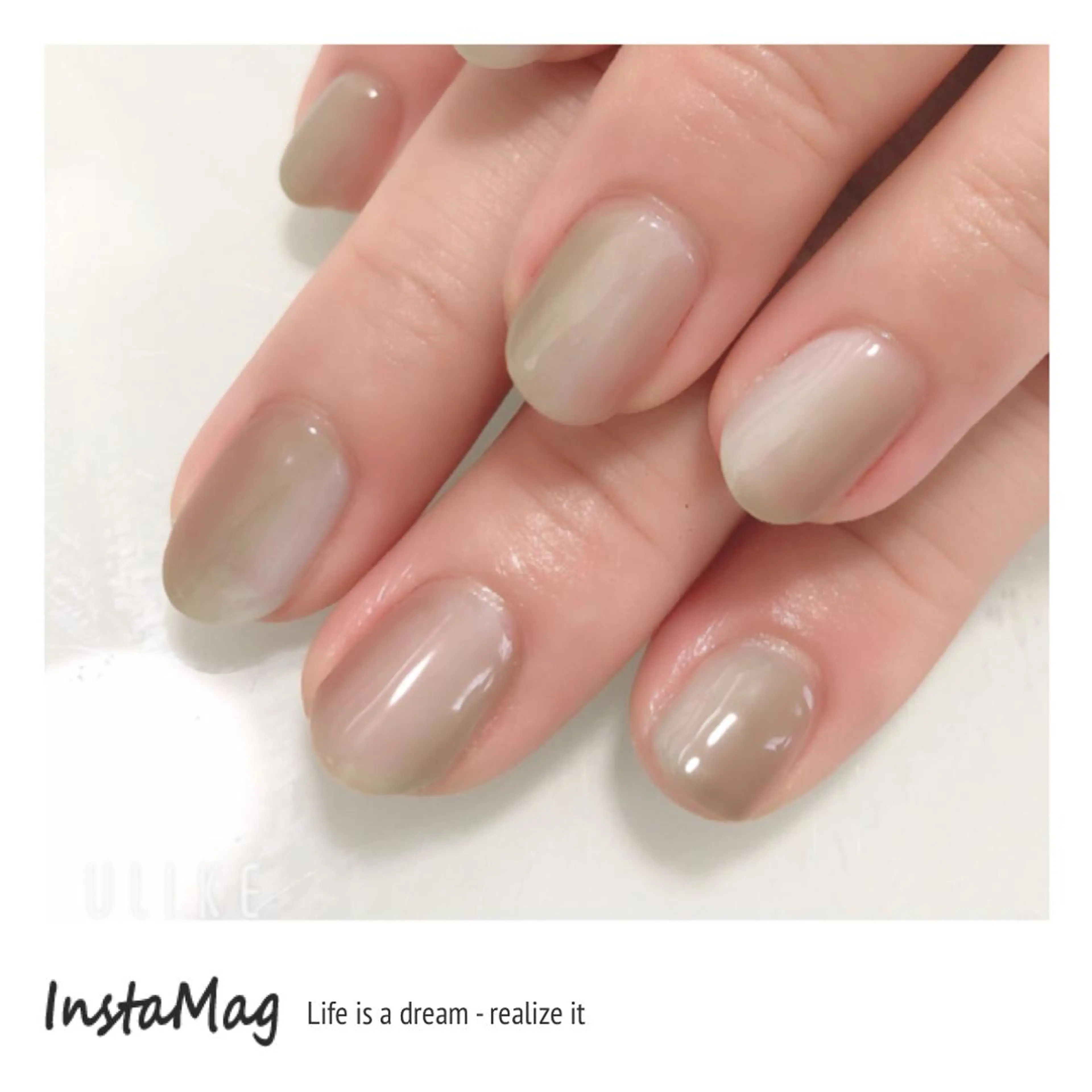 ネイル ジェルネイル グラデーション ミラーネイル スカルプネイル Azulsou 廣川愛のネイルデザイン