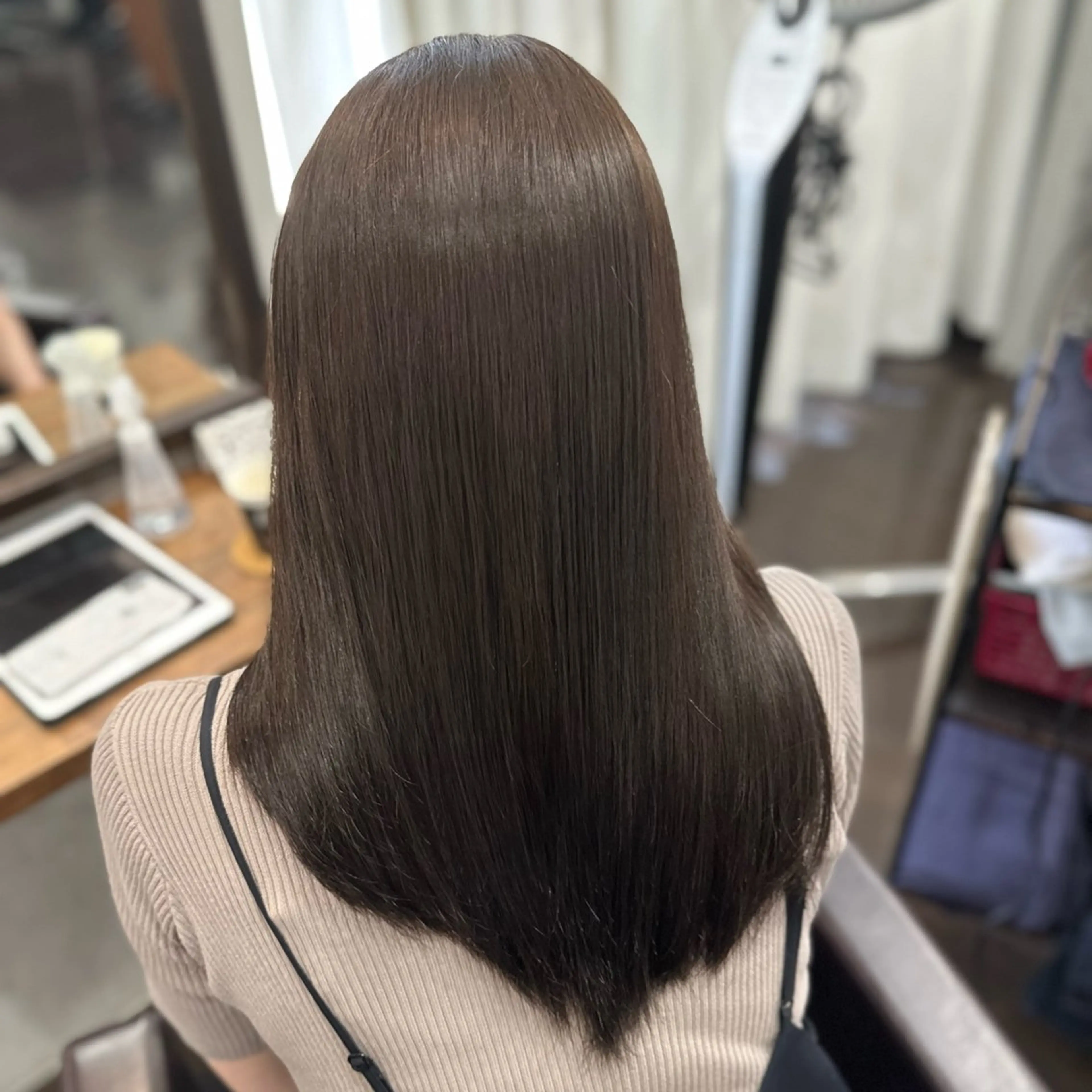 ミディアム カラー ヘアアレンジ カット ヘアカラー トリートメント DANY🦋名駅✂︎ 艶髪/透明感カラーのヘアスタイル