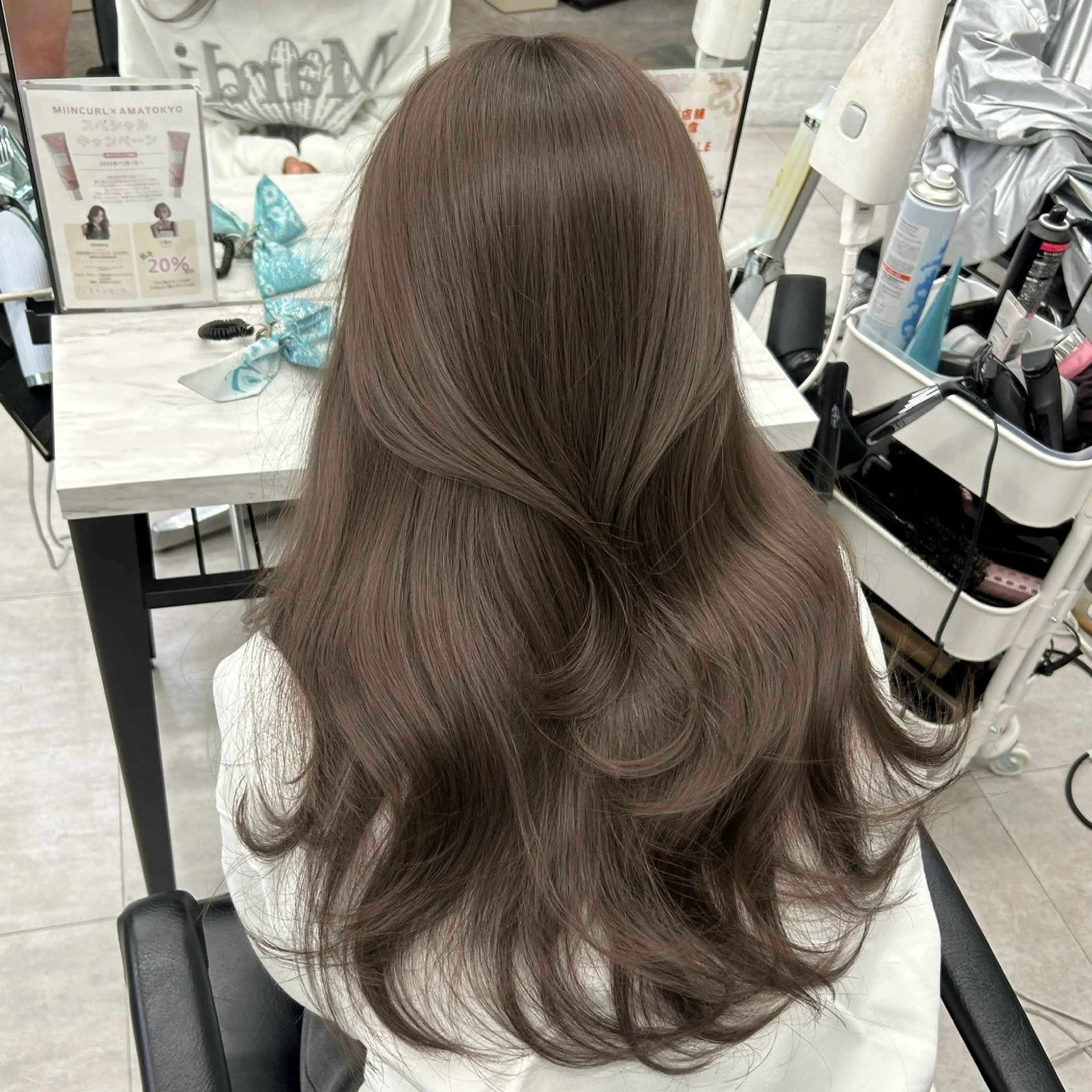 ロング カラー カット ヘアカラー トリートメント 透明感カラー 古山 結季🌙🖤のヘアスタイル