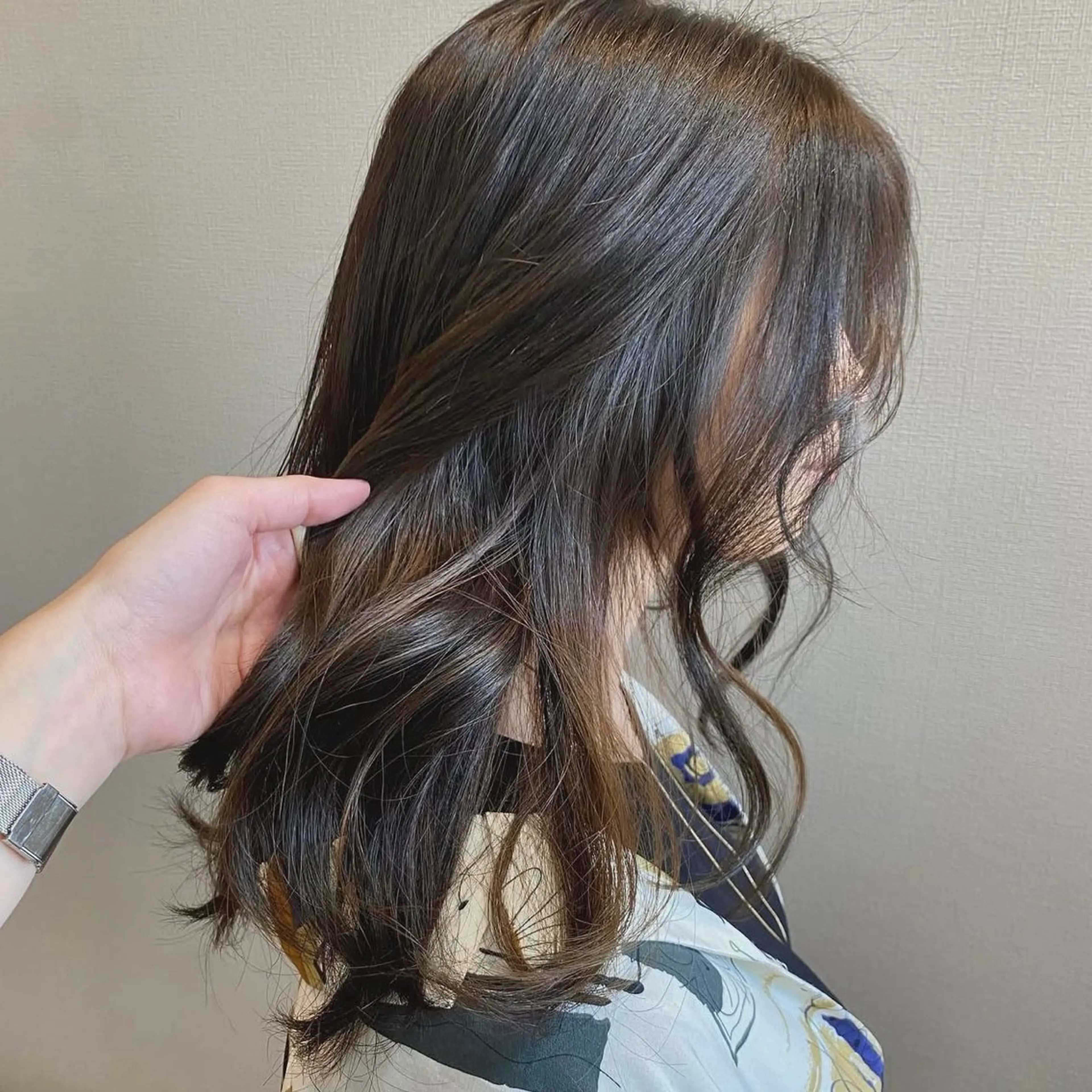 セミロング カラー ブリーチ インナーカラー ブリーチなしカラー hair salon esu 心斎橋店所属・ハルカ /韓国ヘア/艶ヘアのその他イメージ