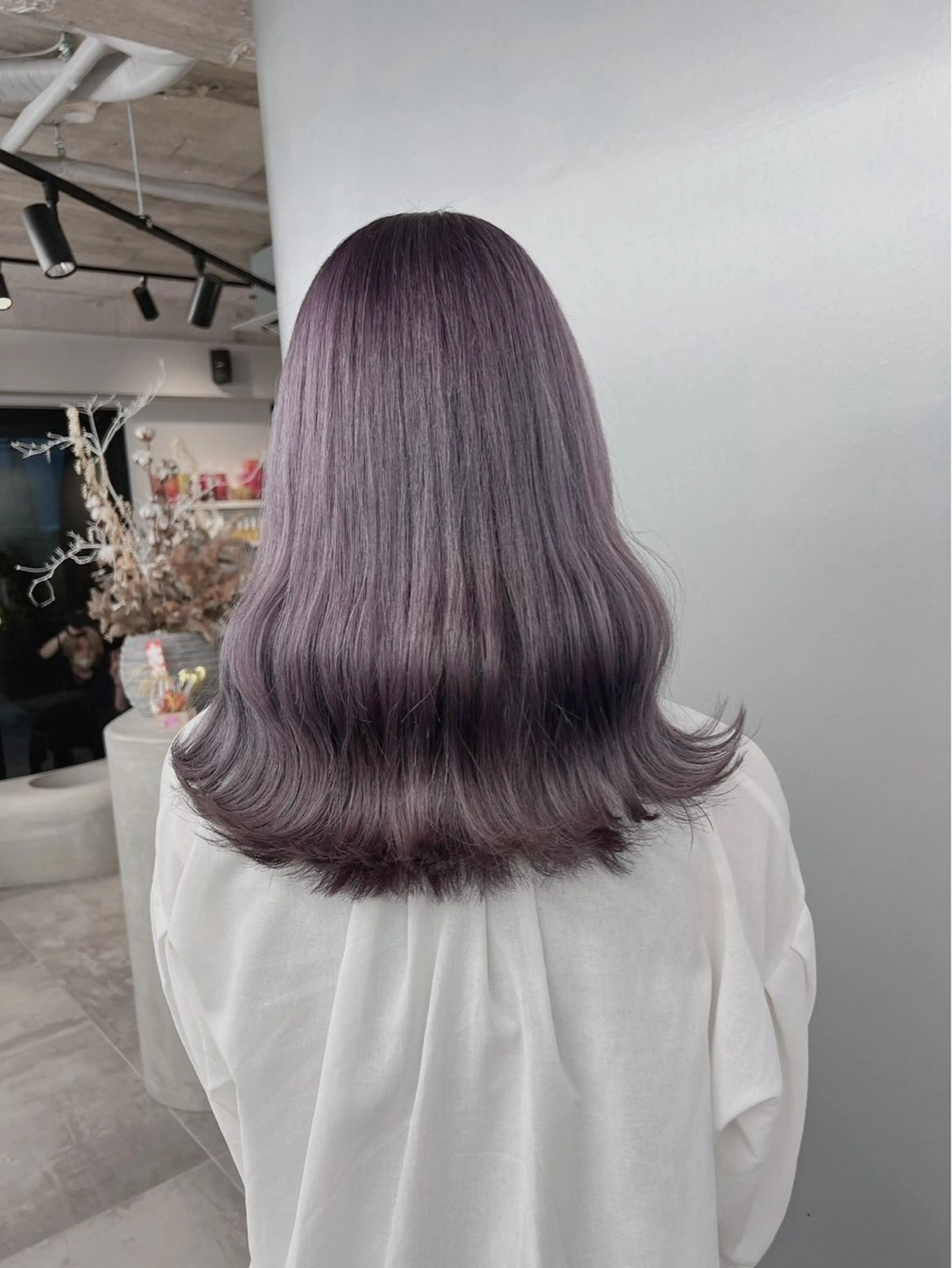 ロング ヘアカラー トリートメント ベージュ/グレージュ 🧸あやか/表参道のヘアスタイル