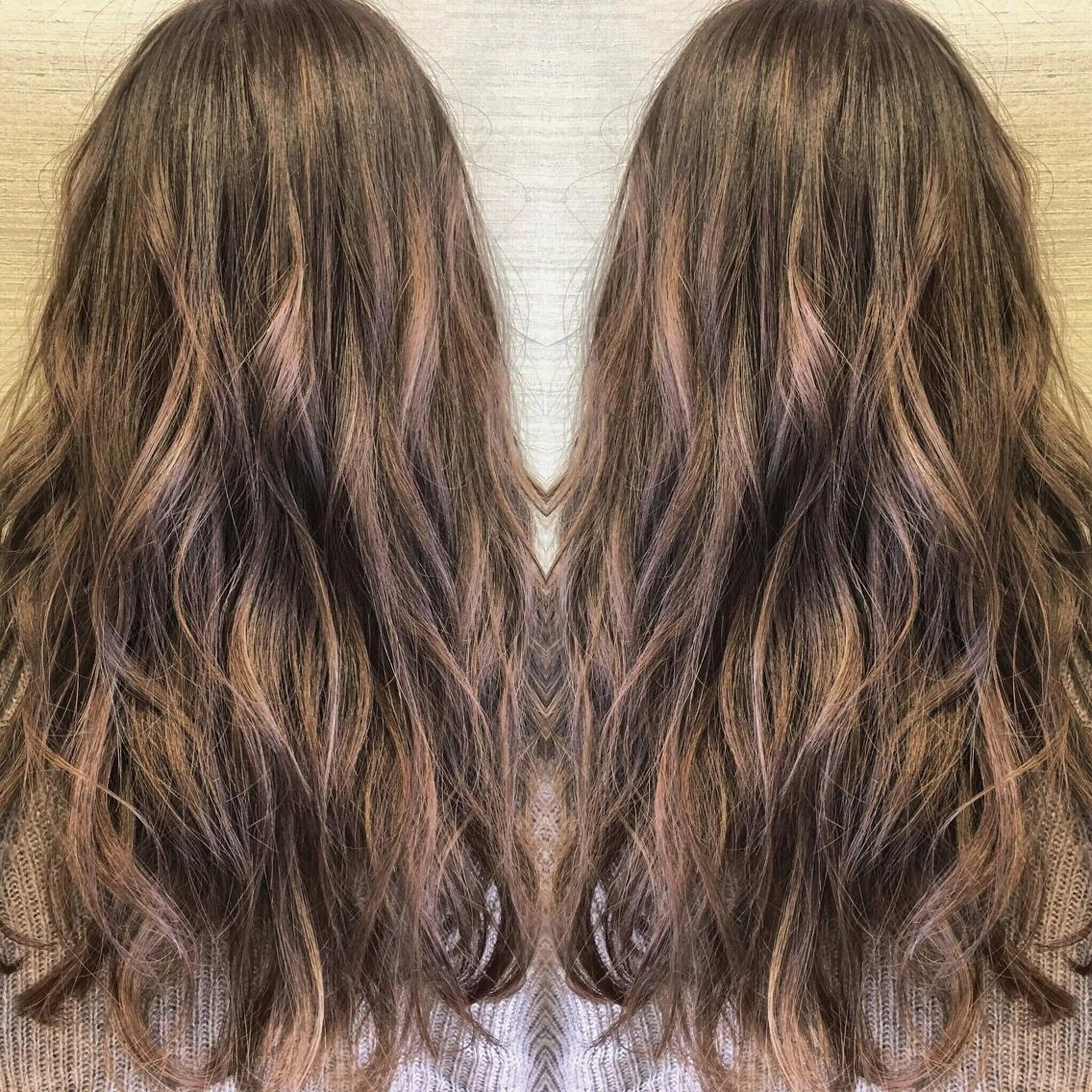 ロング カラー ハイライトカラー ハイライト box  mico. mutsumiのヘアスタイル