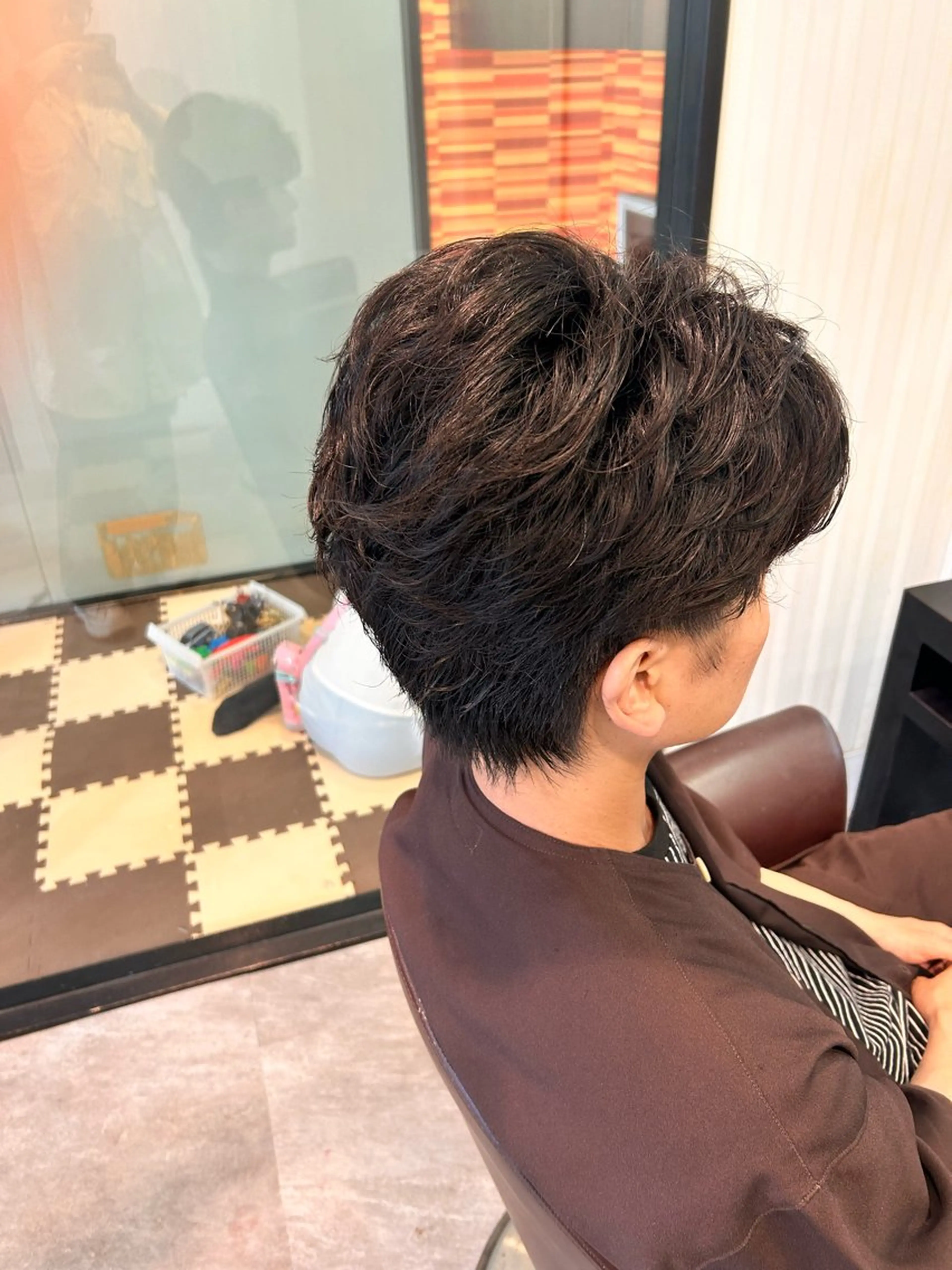 ショート メンズ ヘアセット EARTH大宮宮原店所属・🔥メンズ特化🔥 rikuのヘアスタイル