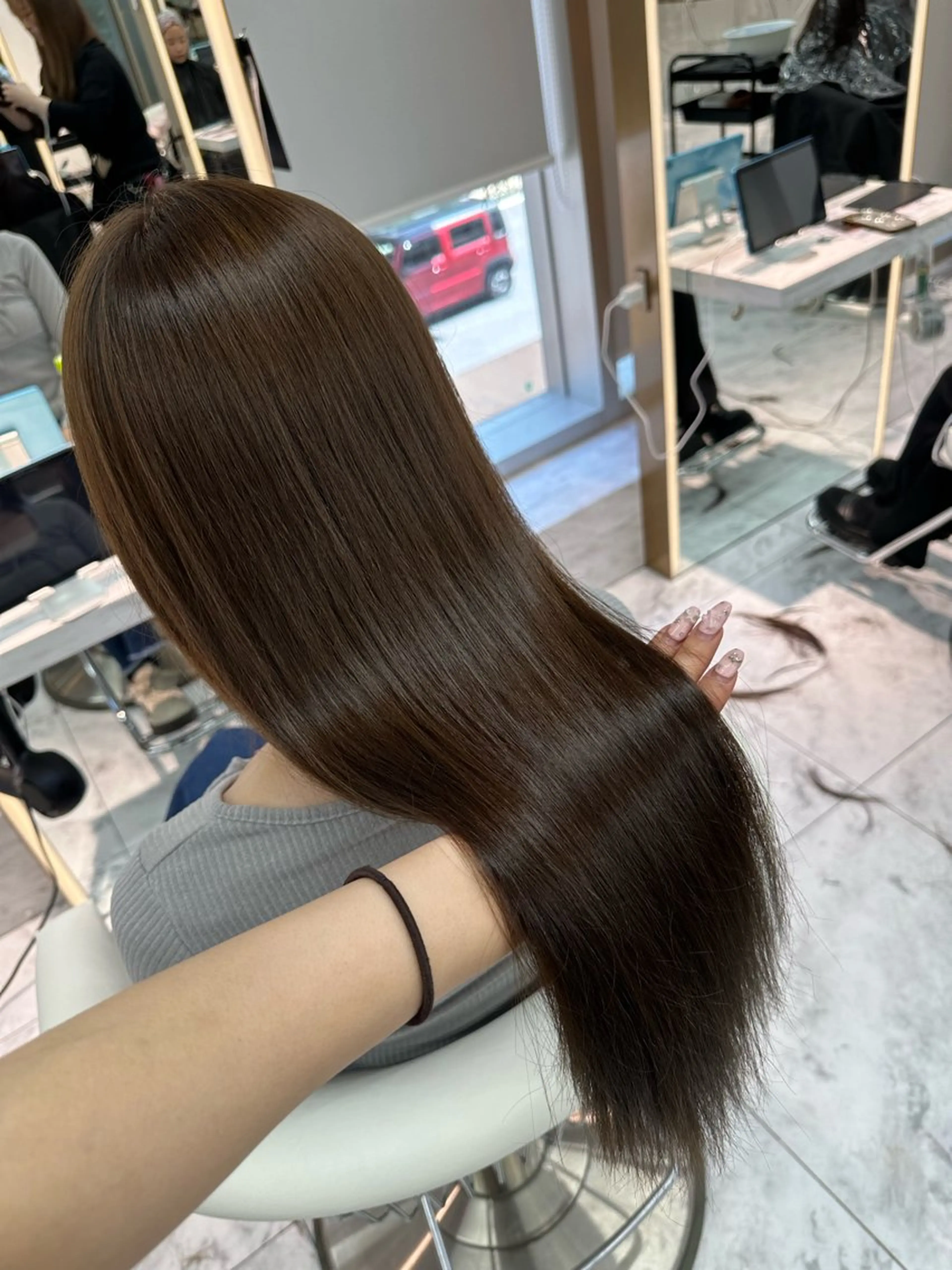 ロング 髪質改善 トリートメント カット ヘアカラー 🍒楓🍒北九州1 艶カラー作る人🎨のヘアスタイル