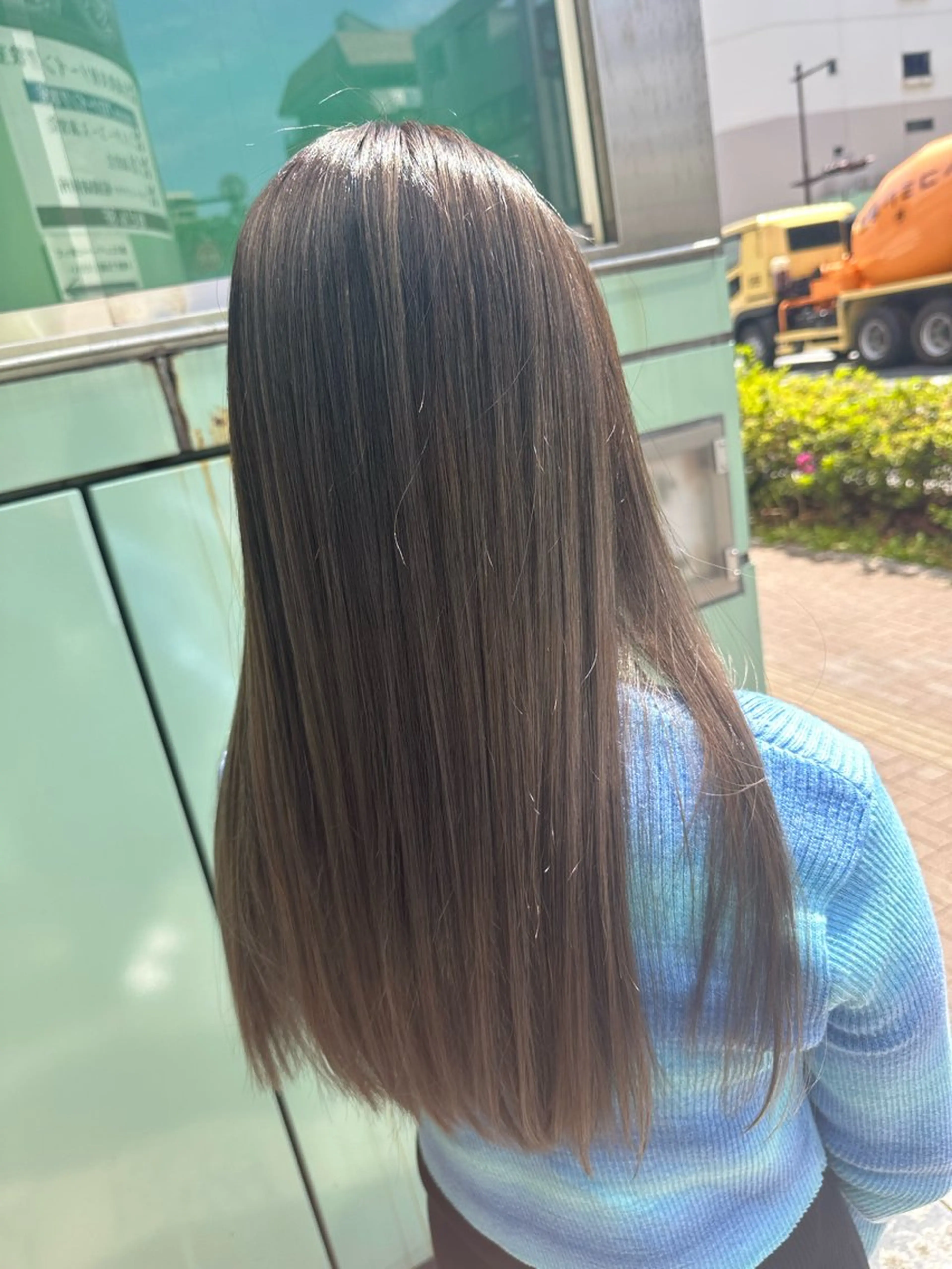 ロング カラー カット ヘアカラー トリートメント La fith 店長 城谷颯人のヘアスタイル
